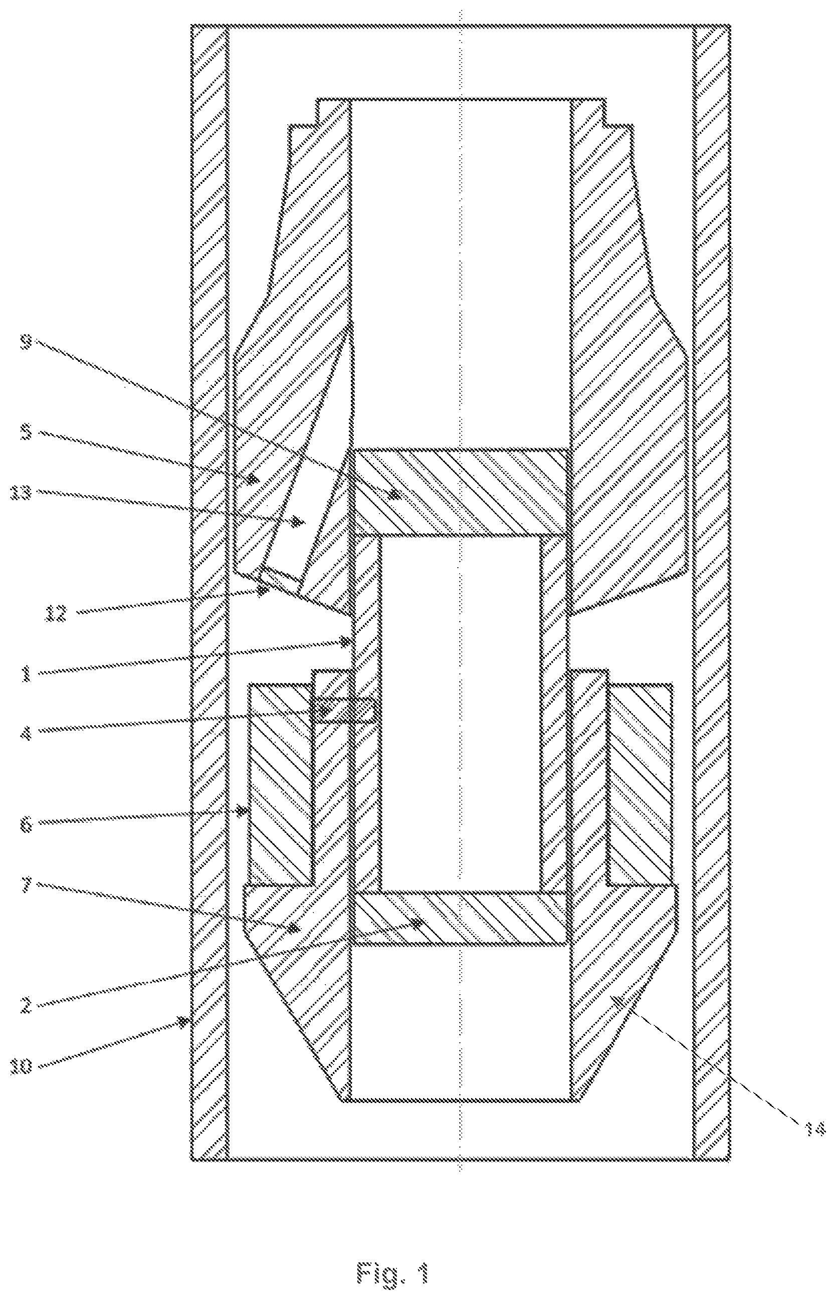 Patent US12338713 Figure 1 – One trip system to set an alloy seal and mill through
