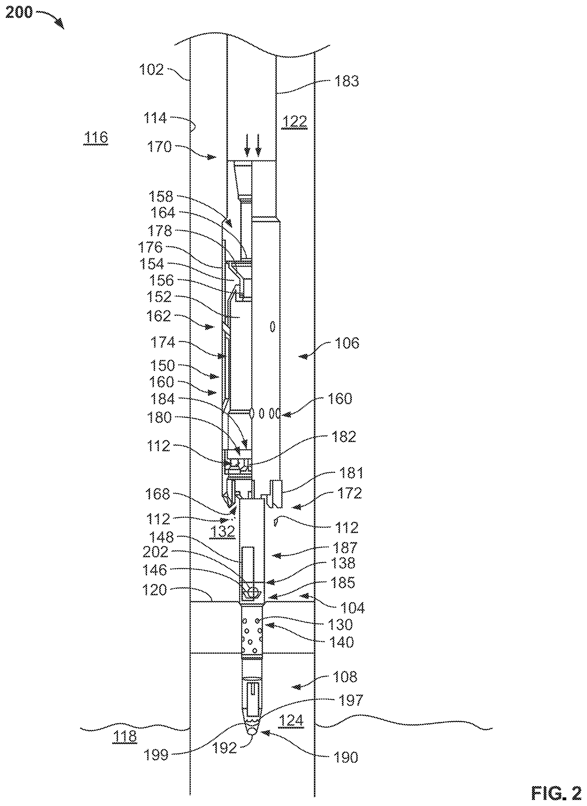 Patent US12338715 Figure 2 – Cleaning and inspecting a wellbore