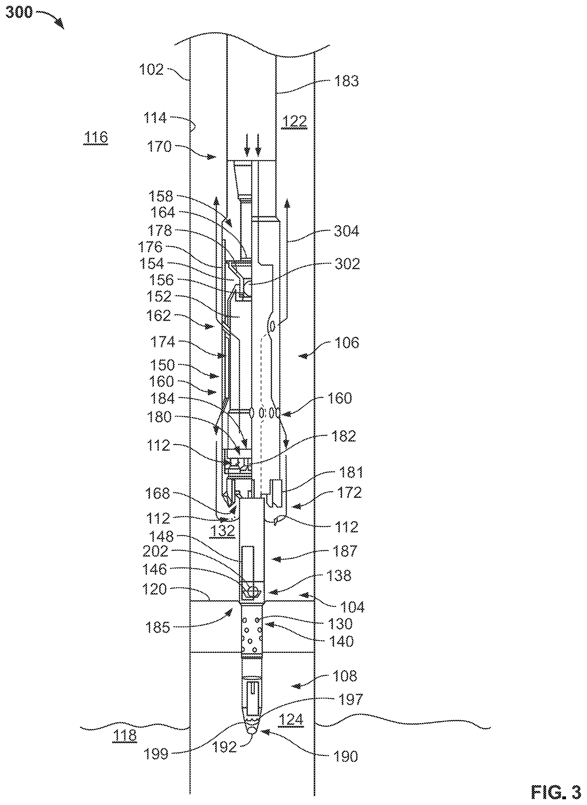 Patent US12338715 Figure 3 – Cleaning and inspecting a wellbore