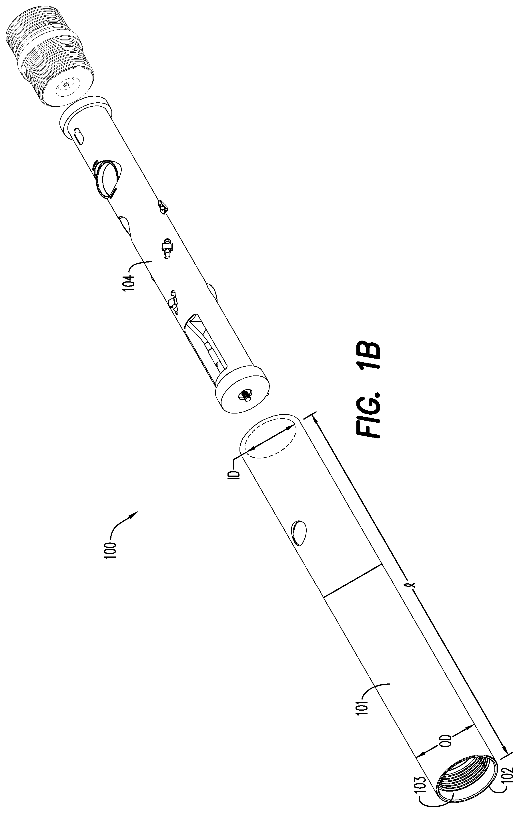 Patent US12338716 Figure 2 – Perforating gun assembly with performance optimized shaped charge load