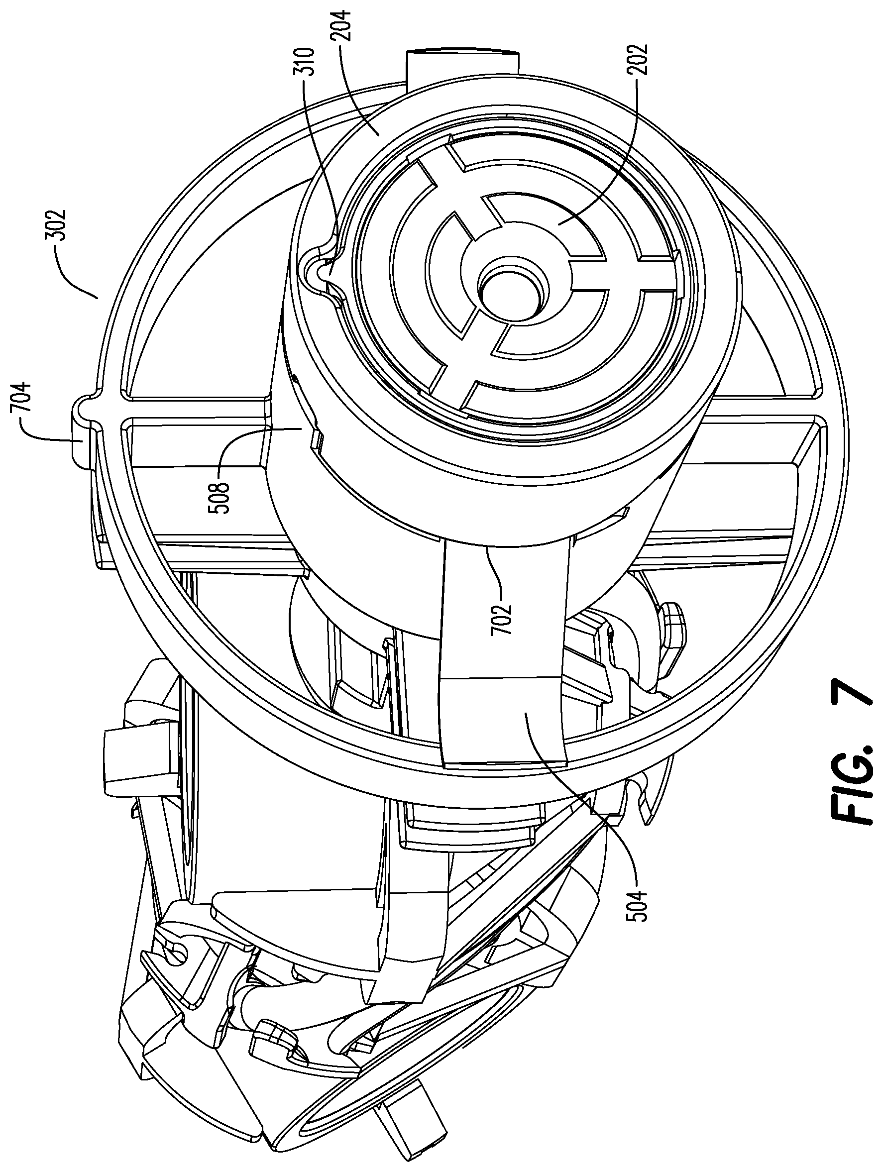 Patent US12338718 Figure 8 – Orienting perforation gun assembly