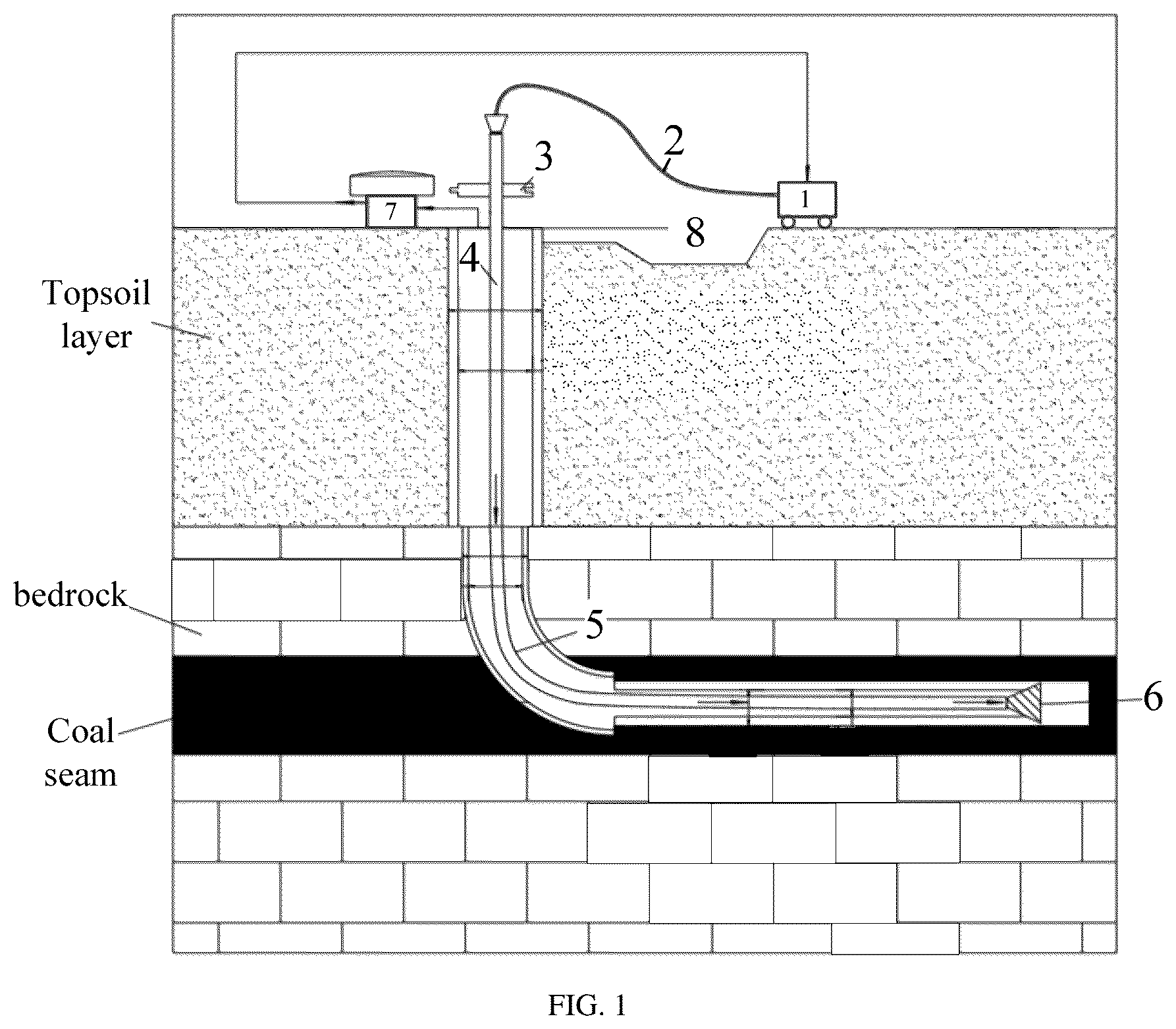 Patent US12338721 — Coal mining system and method of dual circulation drilling with mechanical reaming and abrasive jet — Figure 1