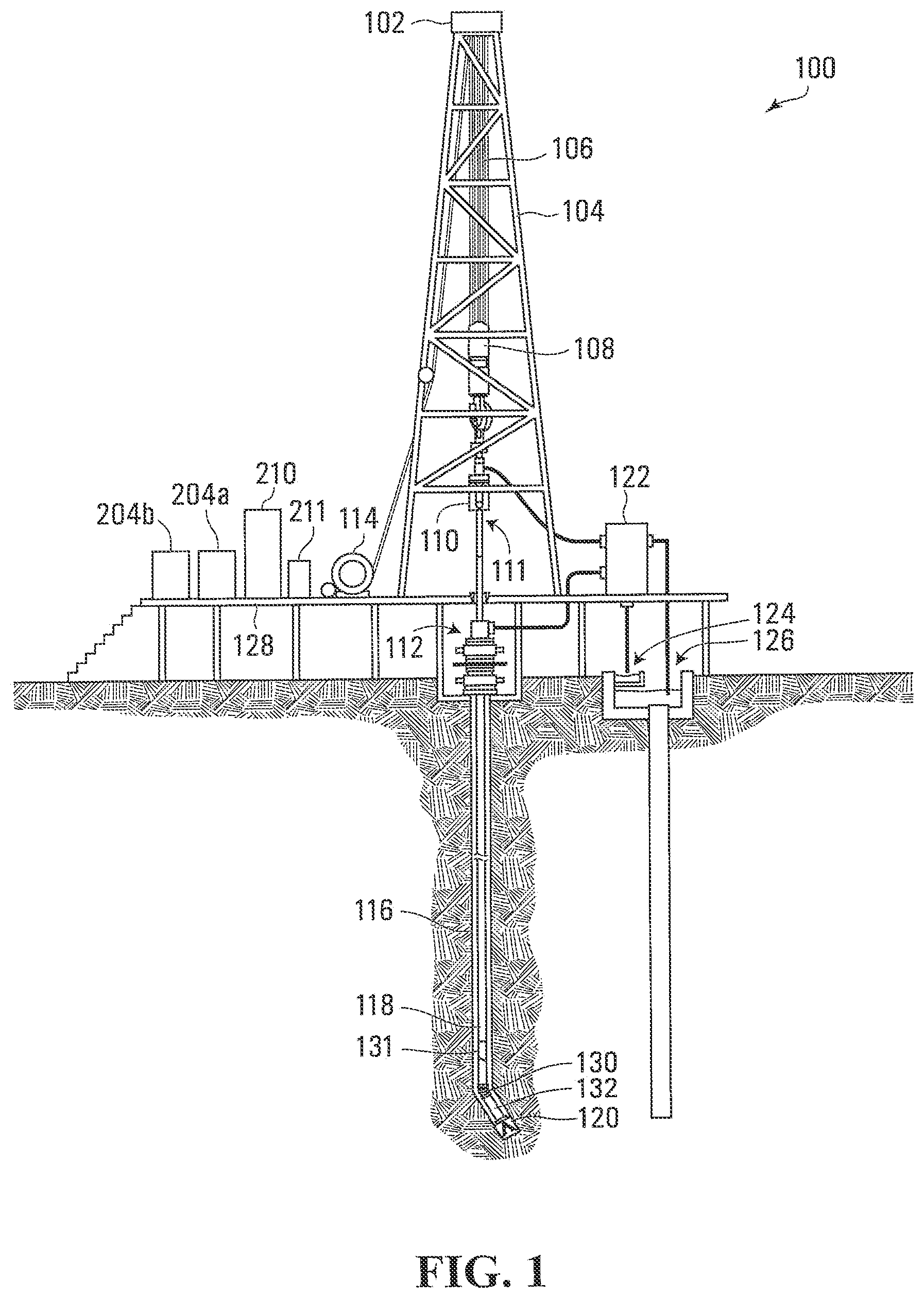 Patent US12338724 Figure 1 – Methods, systems, and media for controlling a toolface of a downhole tool