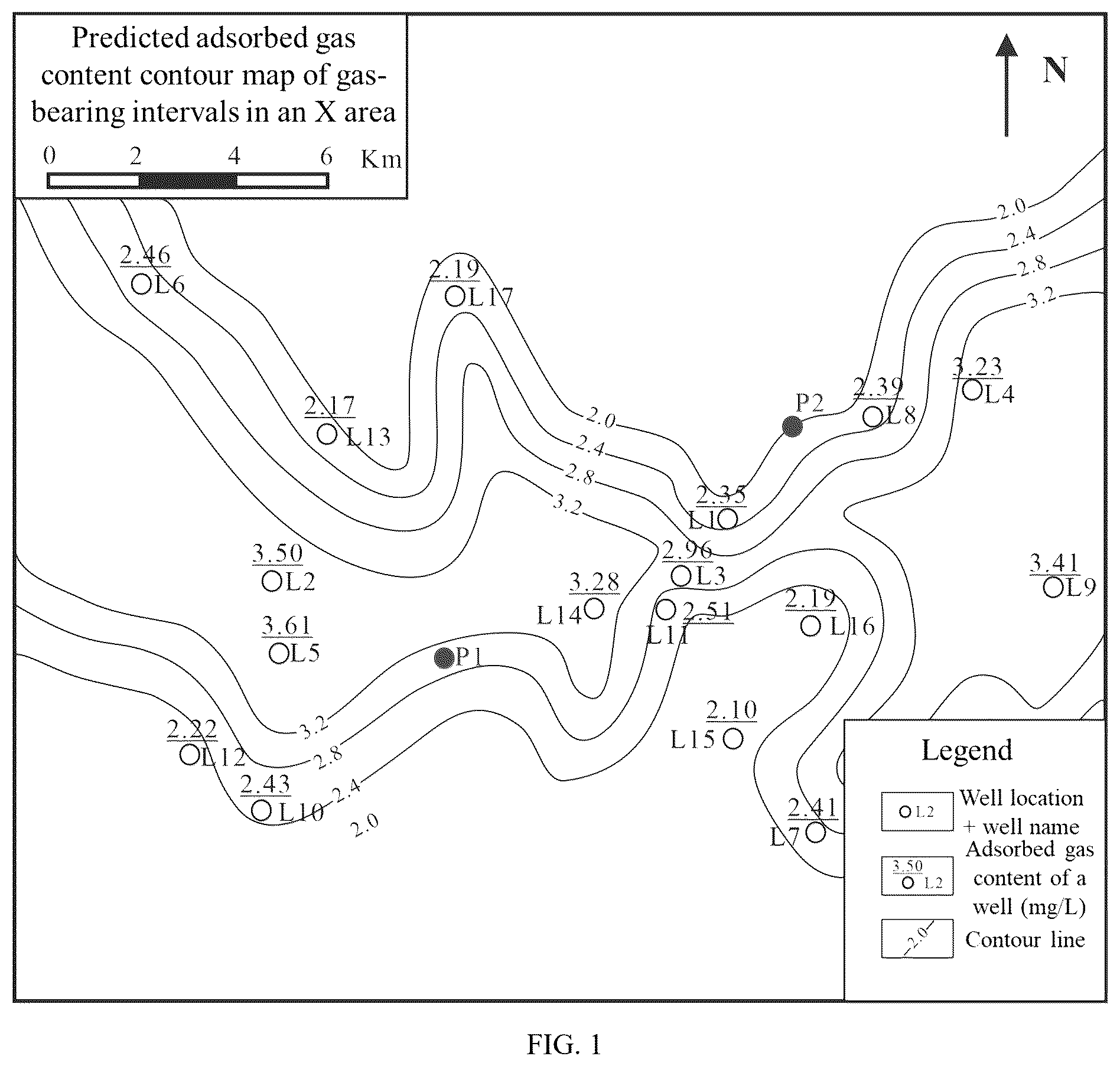 Patent US12338732 Figure 1 – Quantitative prediction method for gas content of deep marine shale