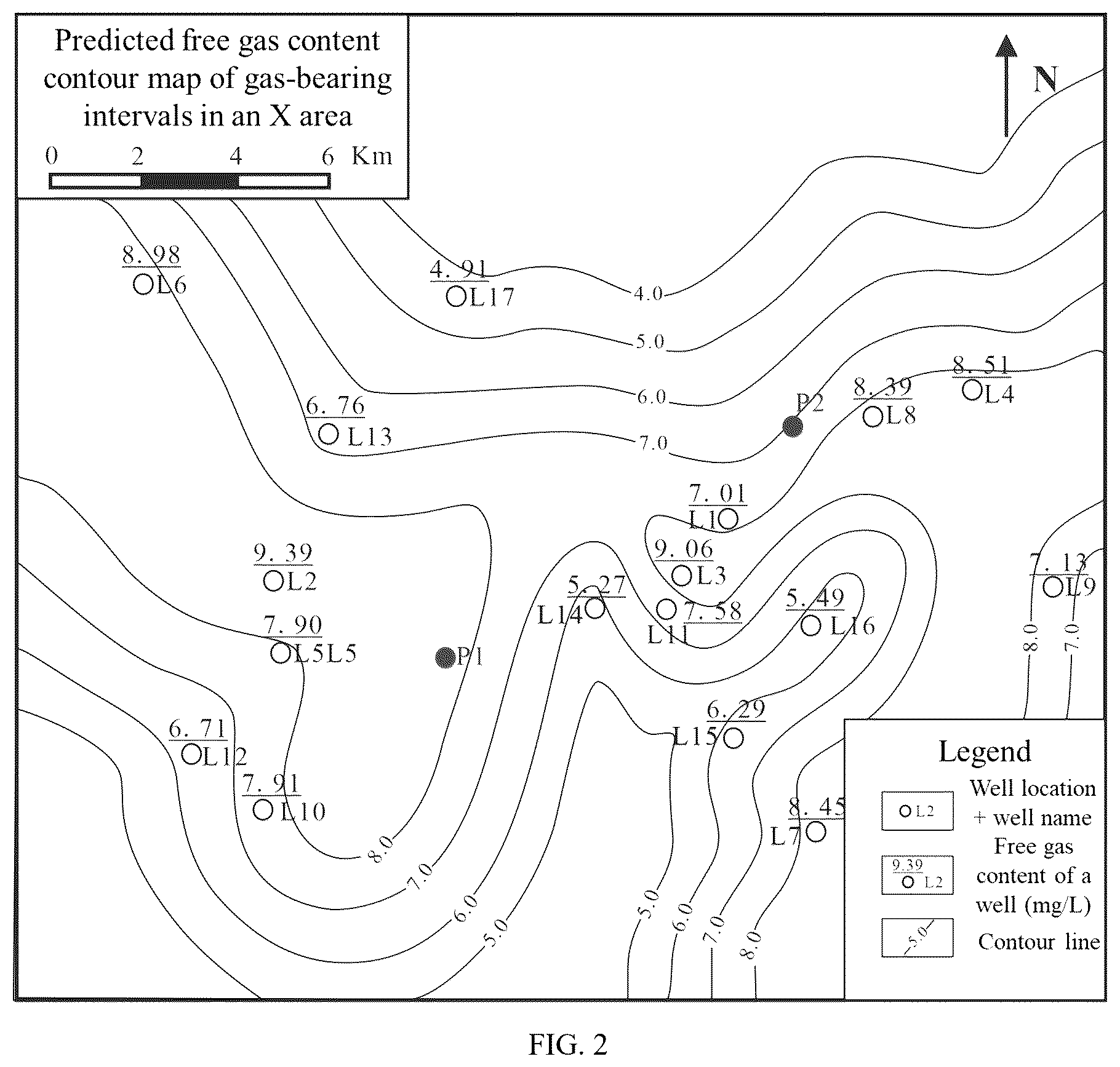 Patent US12338732 Figure 2 – Quantitative prediction method for gas content of deep marine shale
