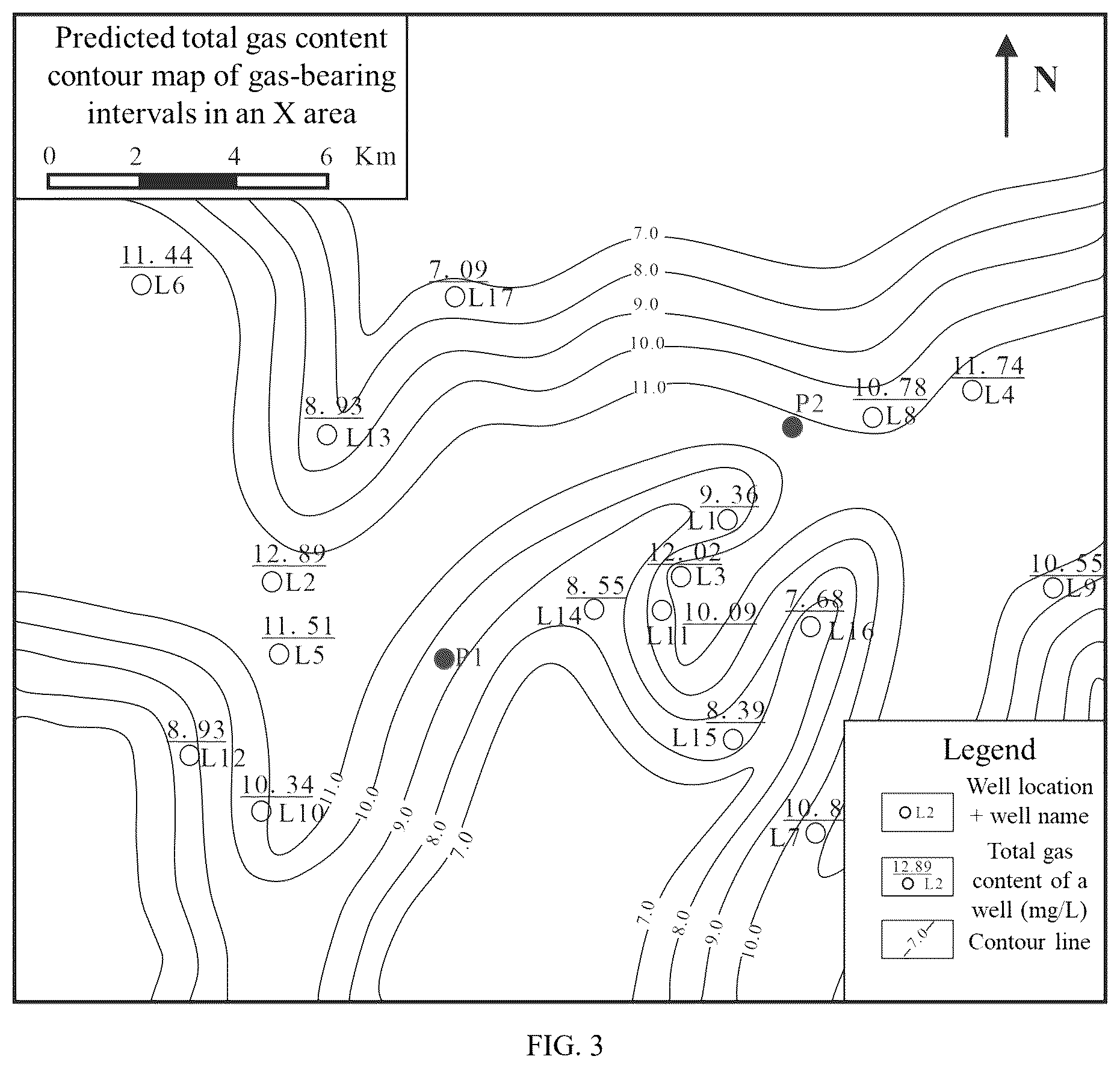 Patent US12338732 Figure 3 – Quantitative prediction method for gas content of deep marine shale