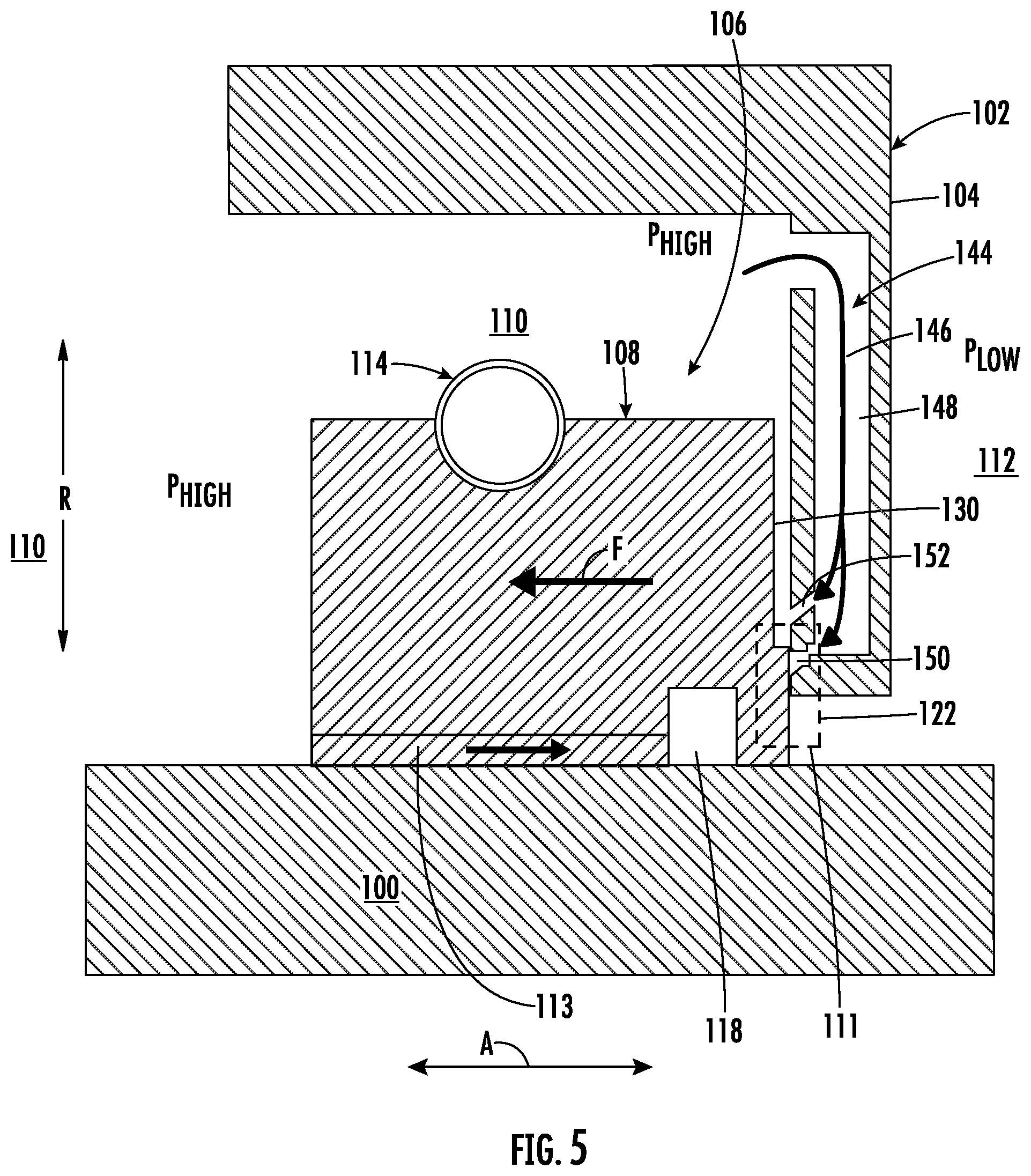 Patent US12338737 Figure 5 – Seal assembly for a turbine engine