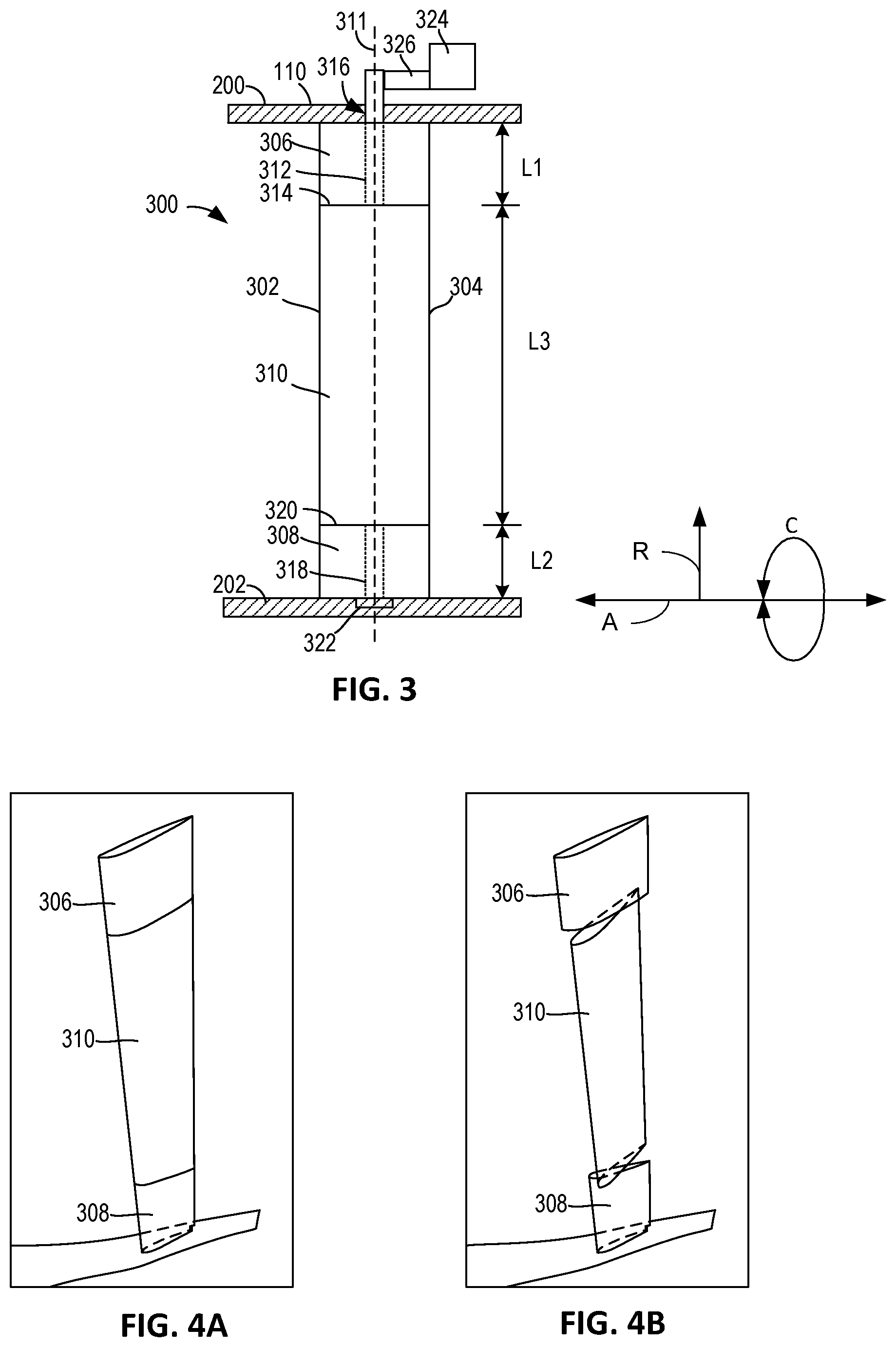 Patent US12338743 Figure 3 – Gas turbine engines having moveable inlet guide vanes and stator vanes