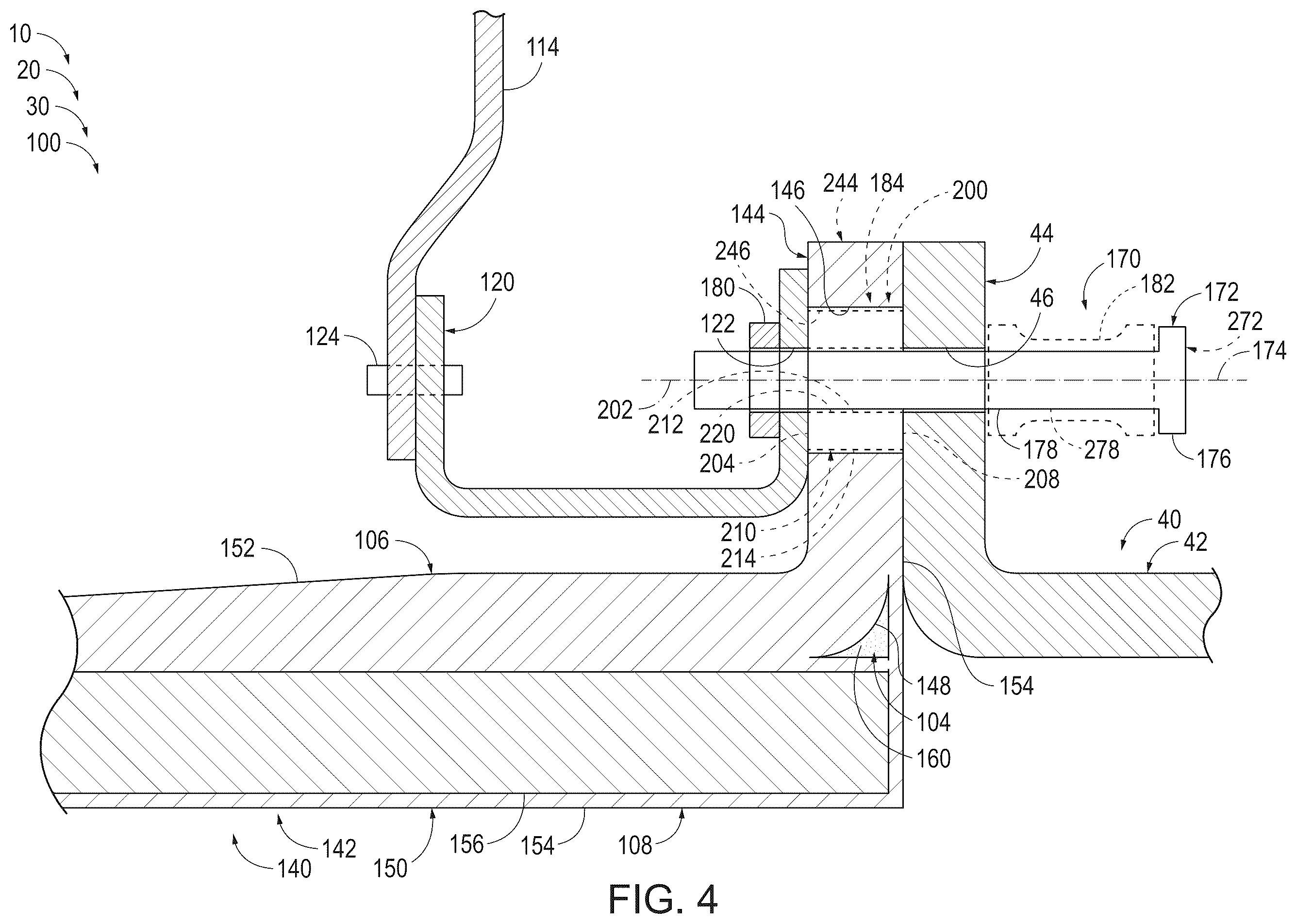 Patent US12338744 Figure 4 – Nacelle inlet structures, engine assemblies and vehicles including the same, and related methods