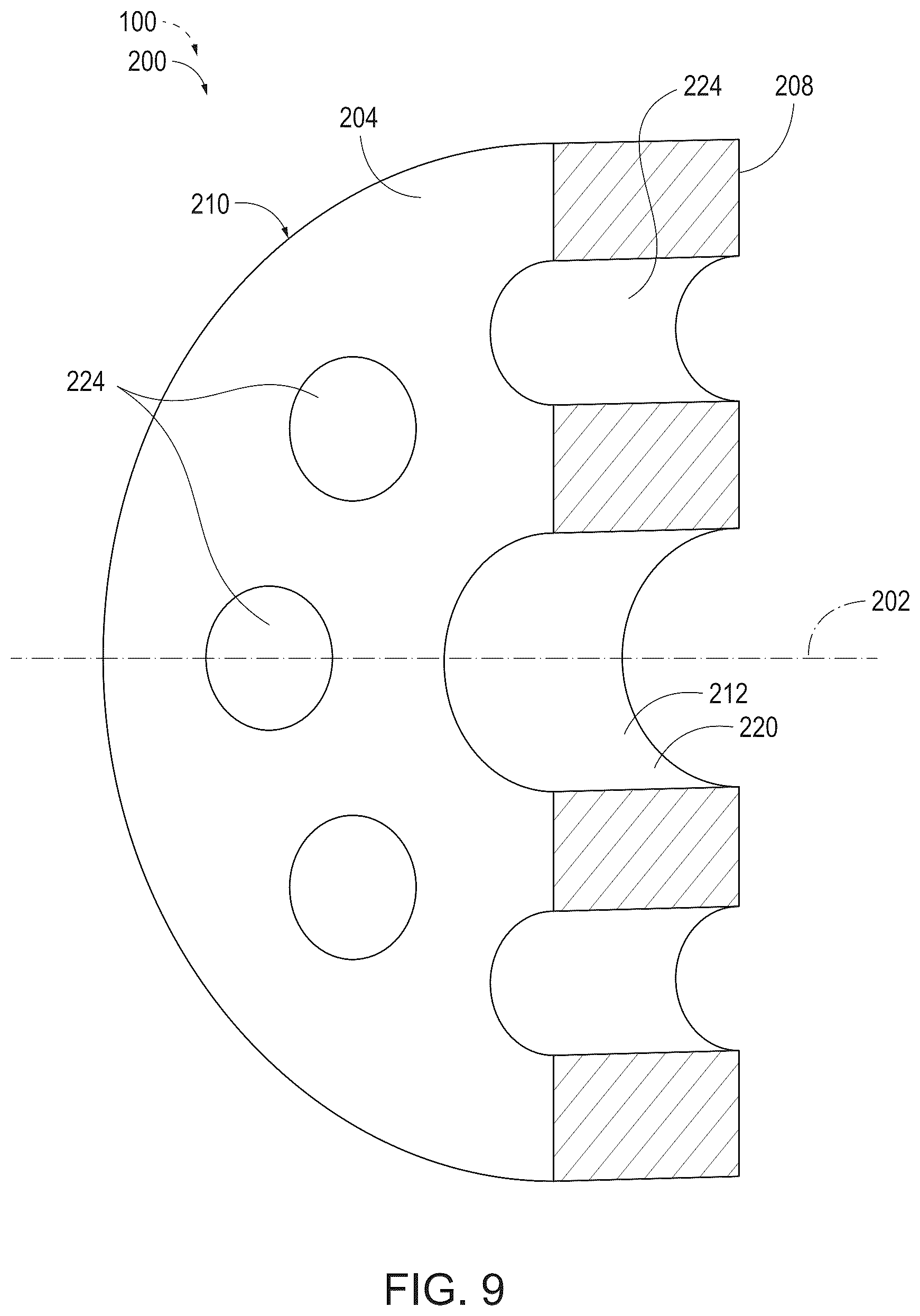 Patent US12338744 Figure 9 – Nacelle inlet structures, engine assemblies and vehicles including the same, and related methods