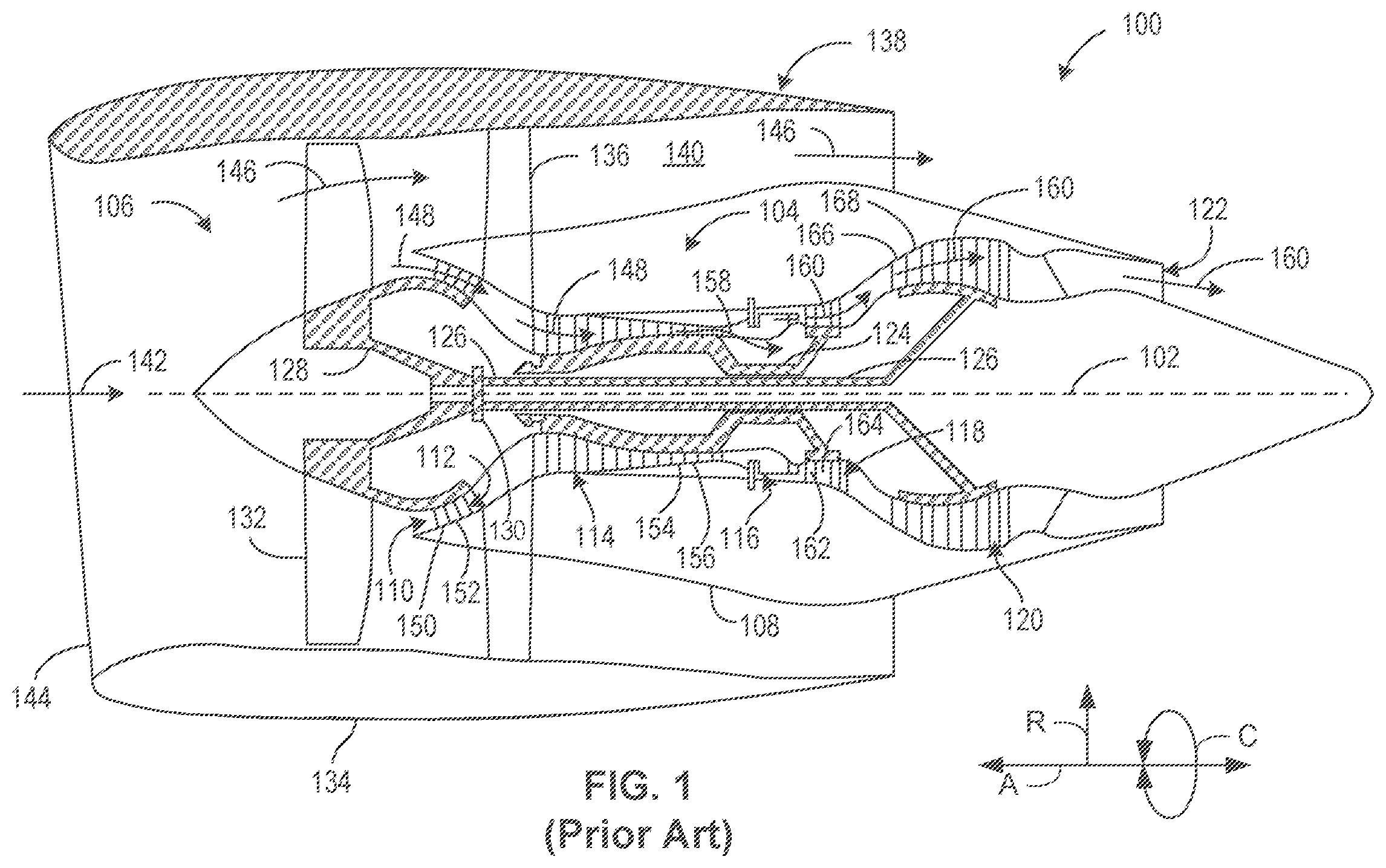 Patent US12338746 Figure 1 – Aerodynamically mistuned airfoils for unsteady loss reduction