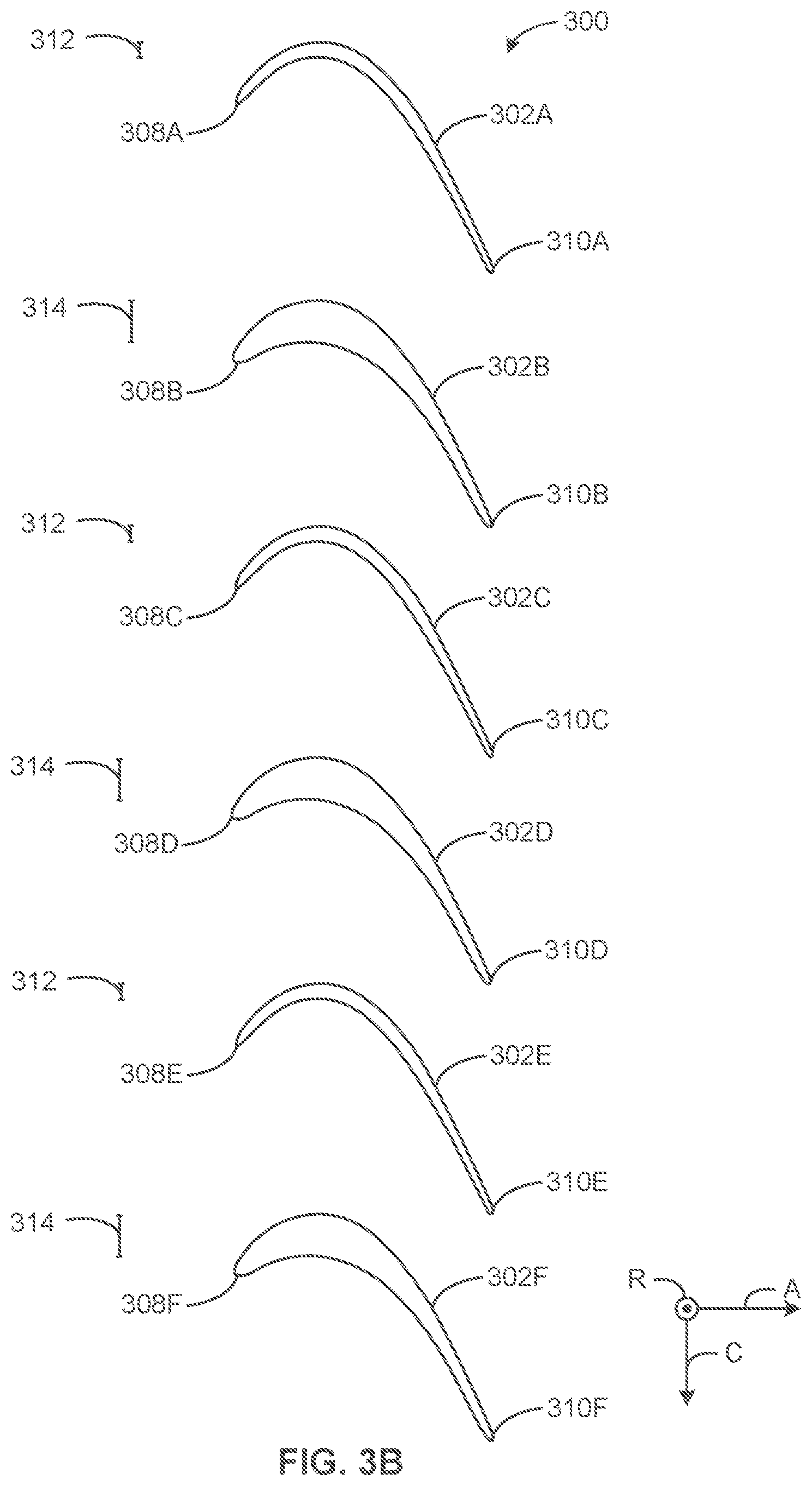 Patent US12338746 Figure 6 – Aerodynamically mistuned airfoils for unsteady loss reduction