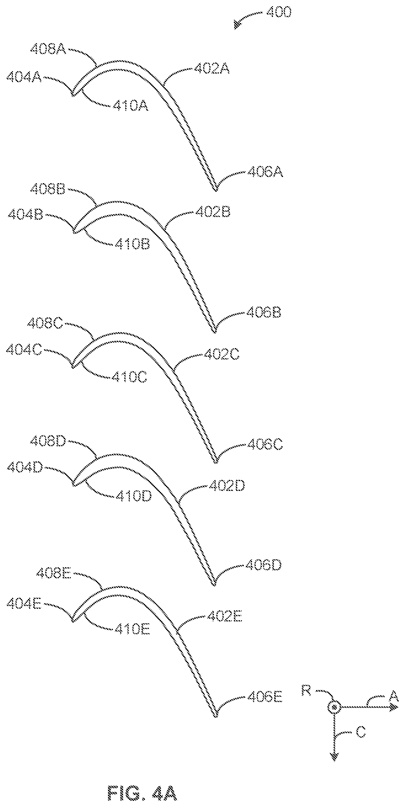 Patent US12338746 Figure 8 – Aerodynamically mistuned airfoils for unsteady loss reduction