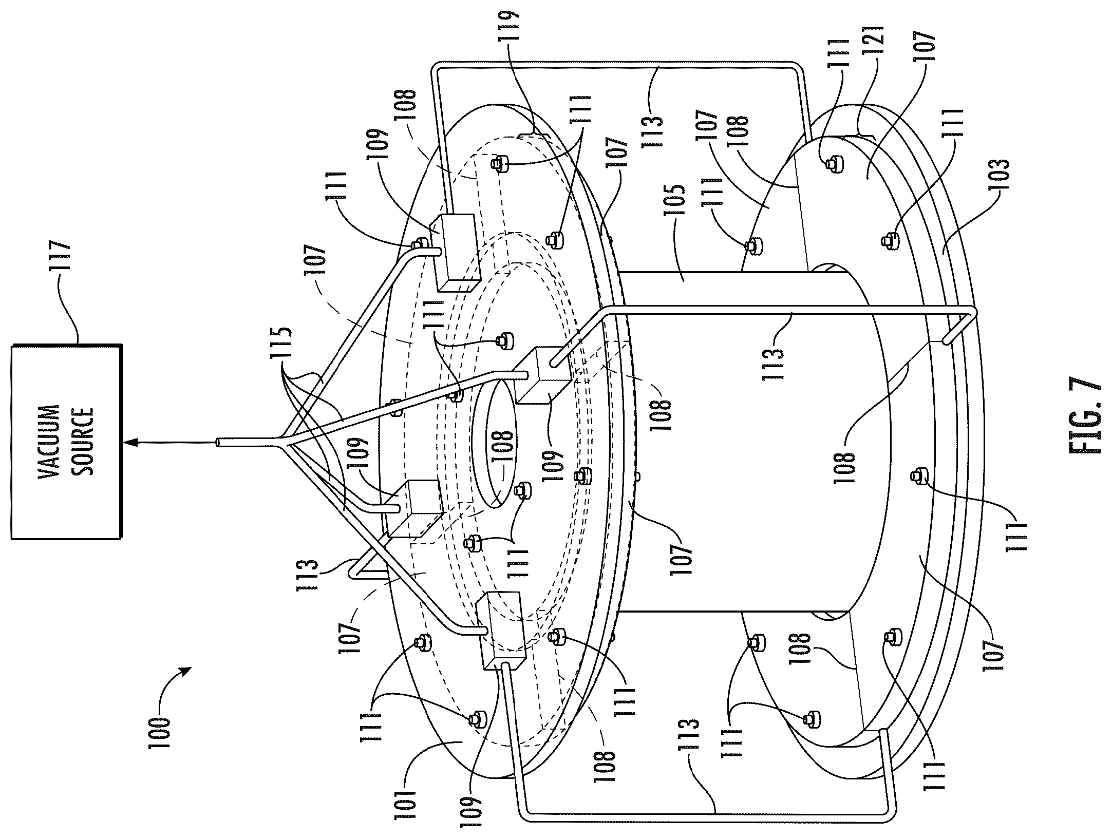 Patent US12338747 Figure 7 – Turbine engine with composite airfoils