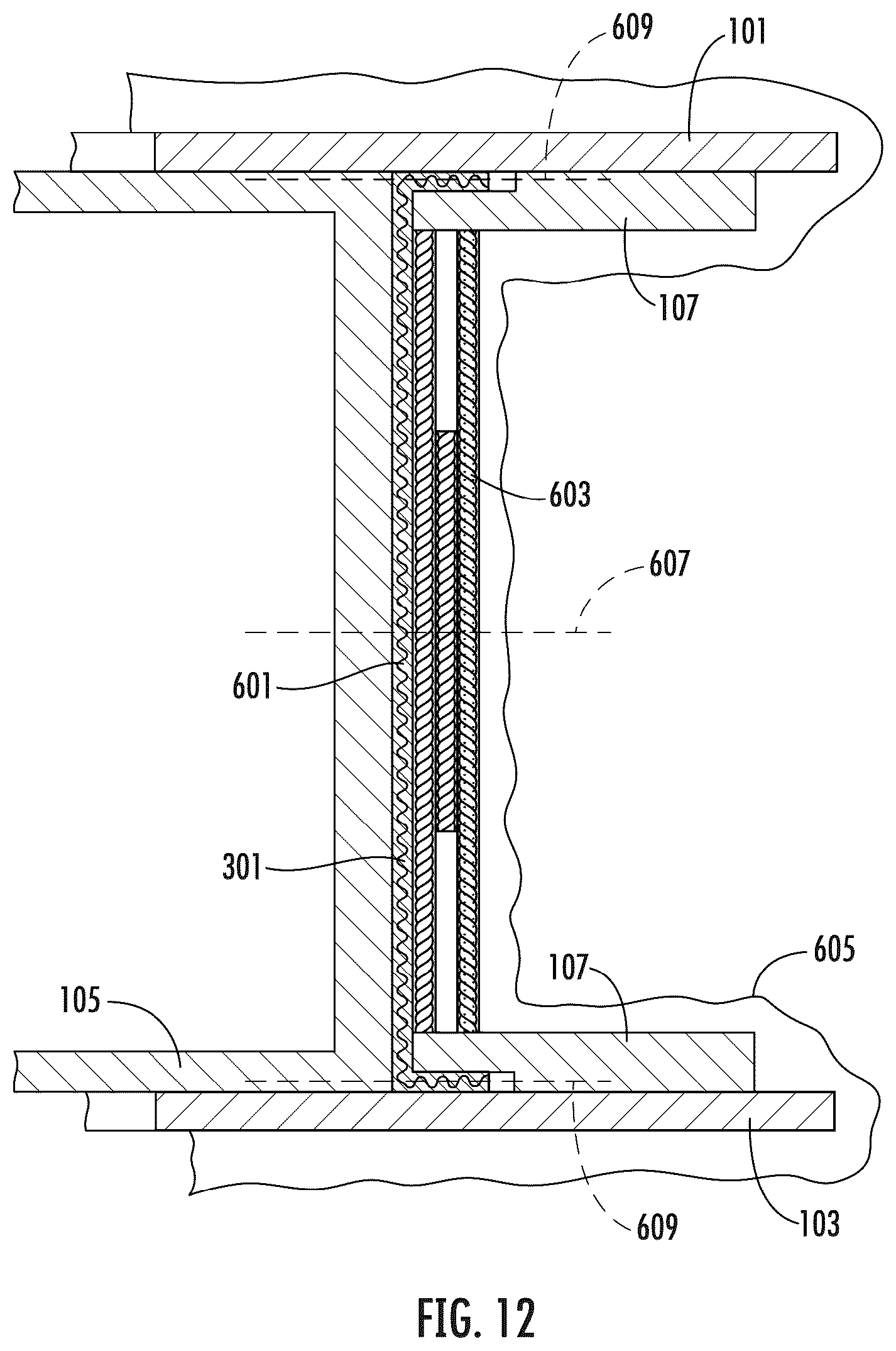 Patent US12338747 Figure 12 – Turbine engine with composite airfoils