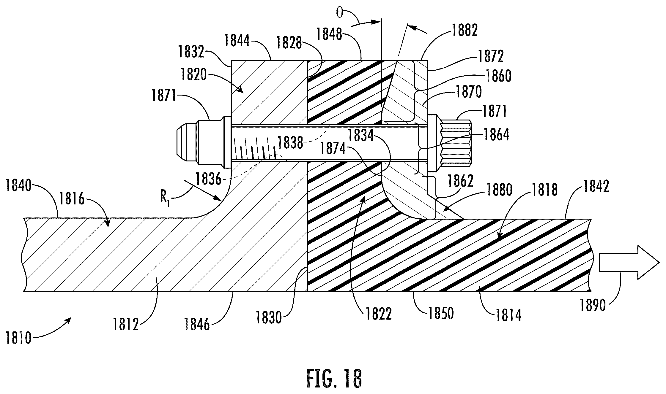 Patent US12338747 Figure 18 – Turbine engine with composite airfoils