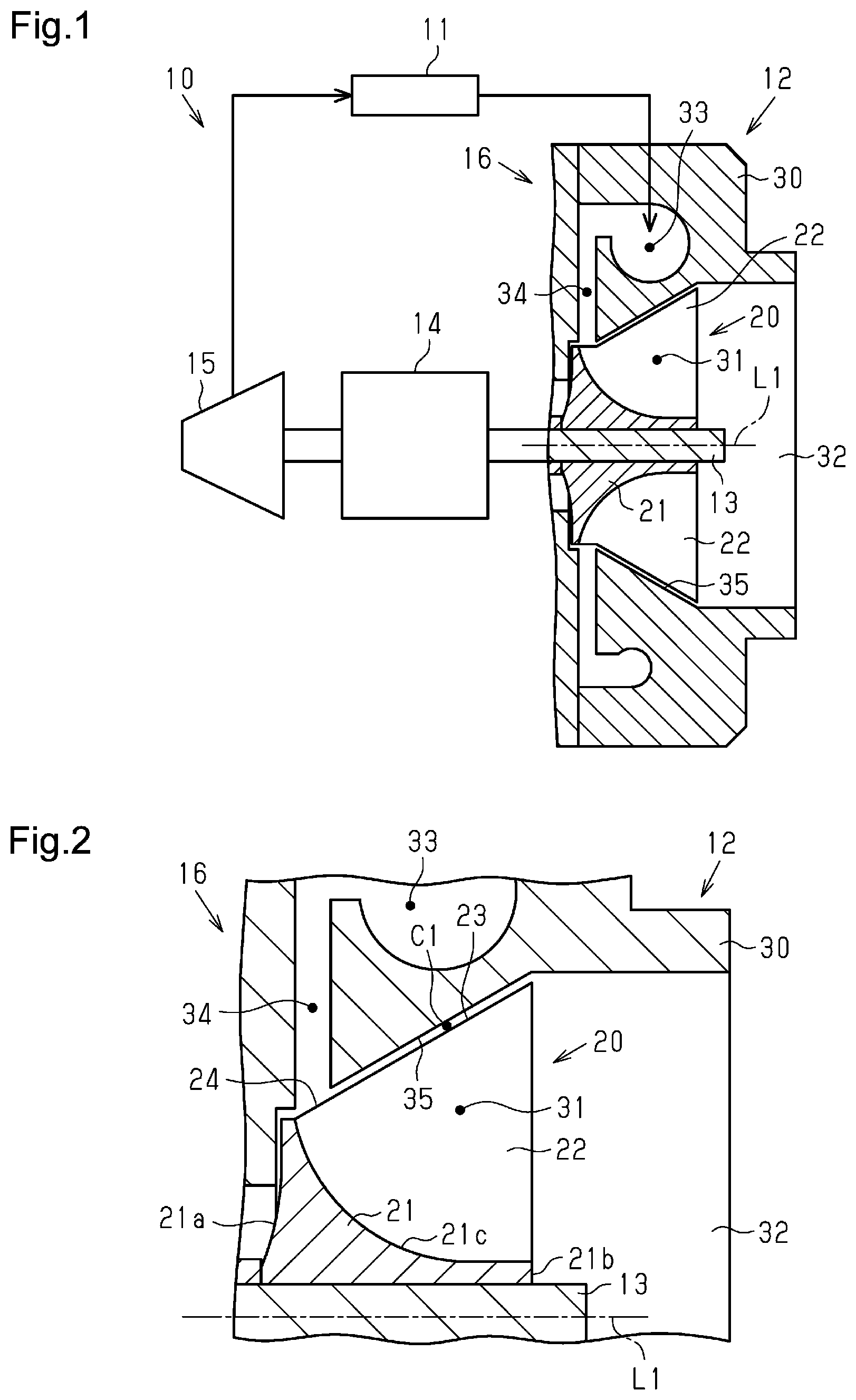 Patent US12338750 Figure 1 – Fuel cell fluid machine