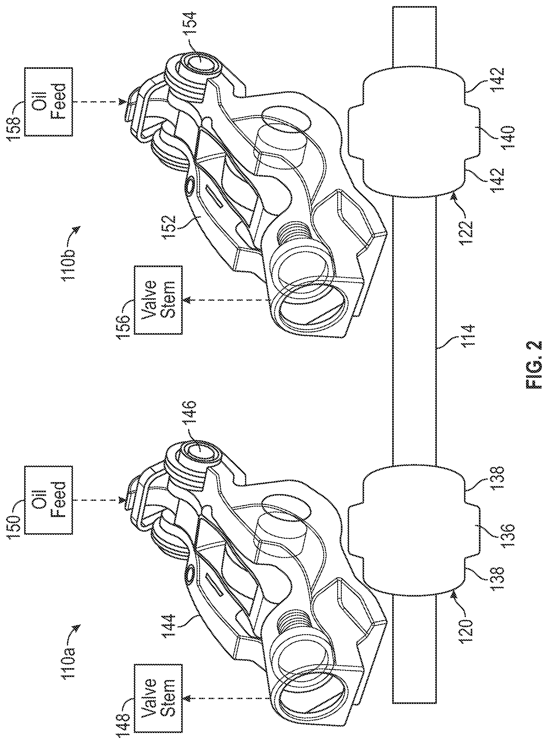 Patent US12338752 Figure 2 – Two-step cam controlled exhaust valve deactivation to operate a divided exhaust boost system