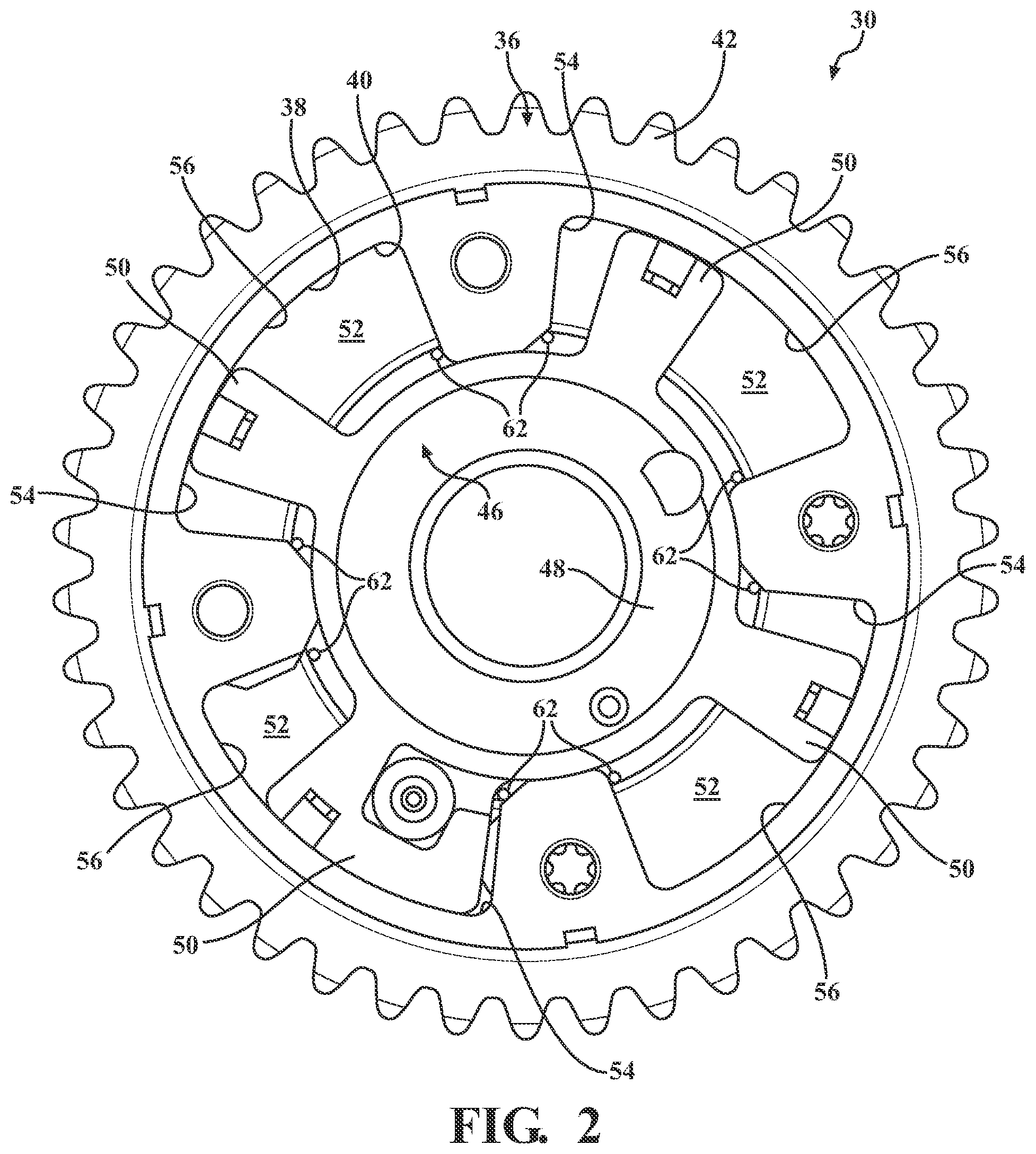 Patent US12338753 Figure 2 – Variable cam timing phaser