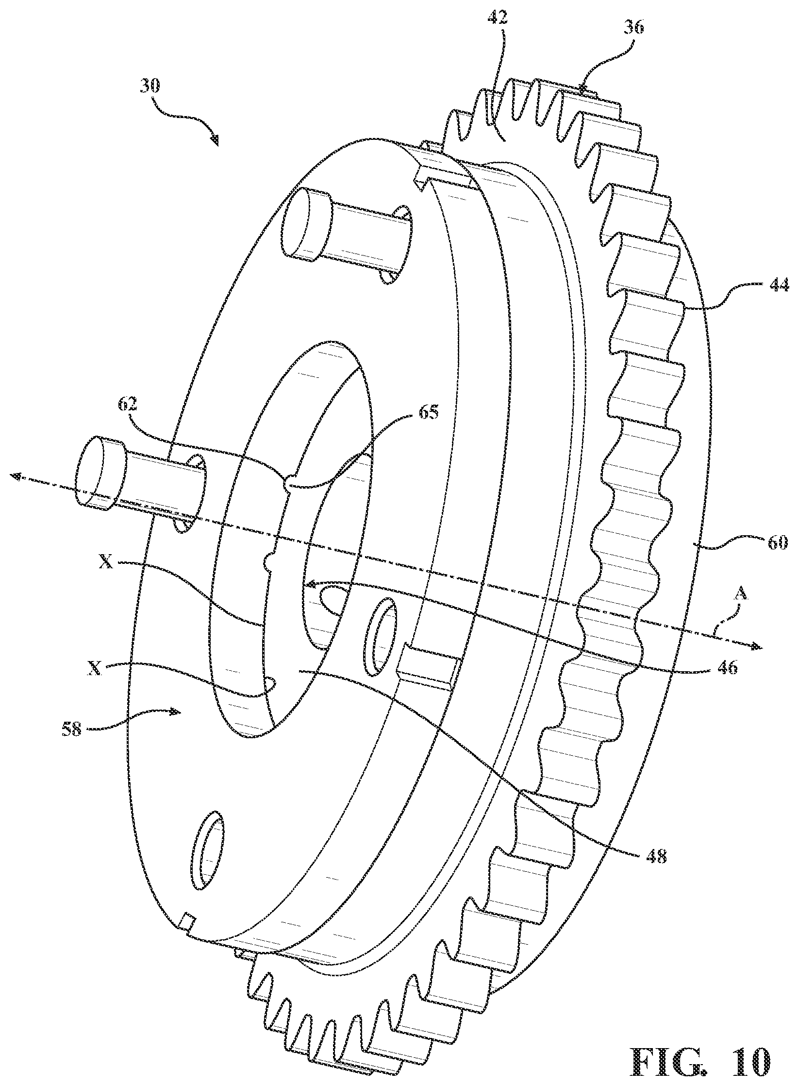 Patent US12338753 Figure 10 – Variable cam timing phaser