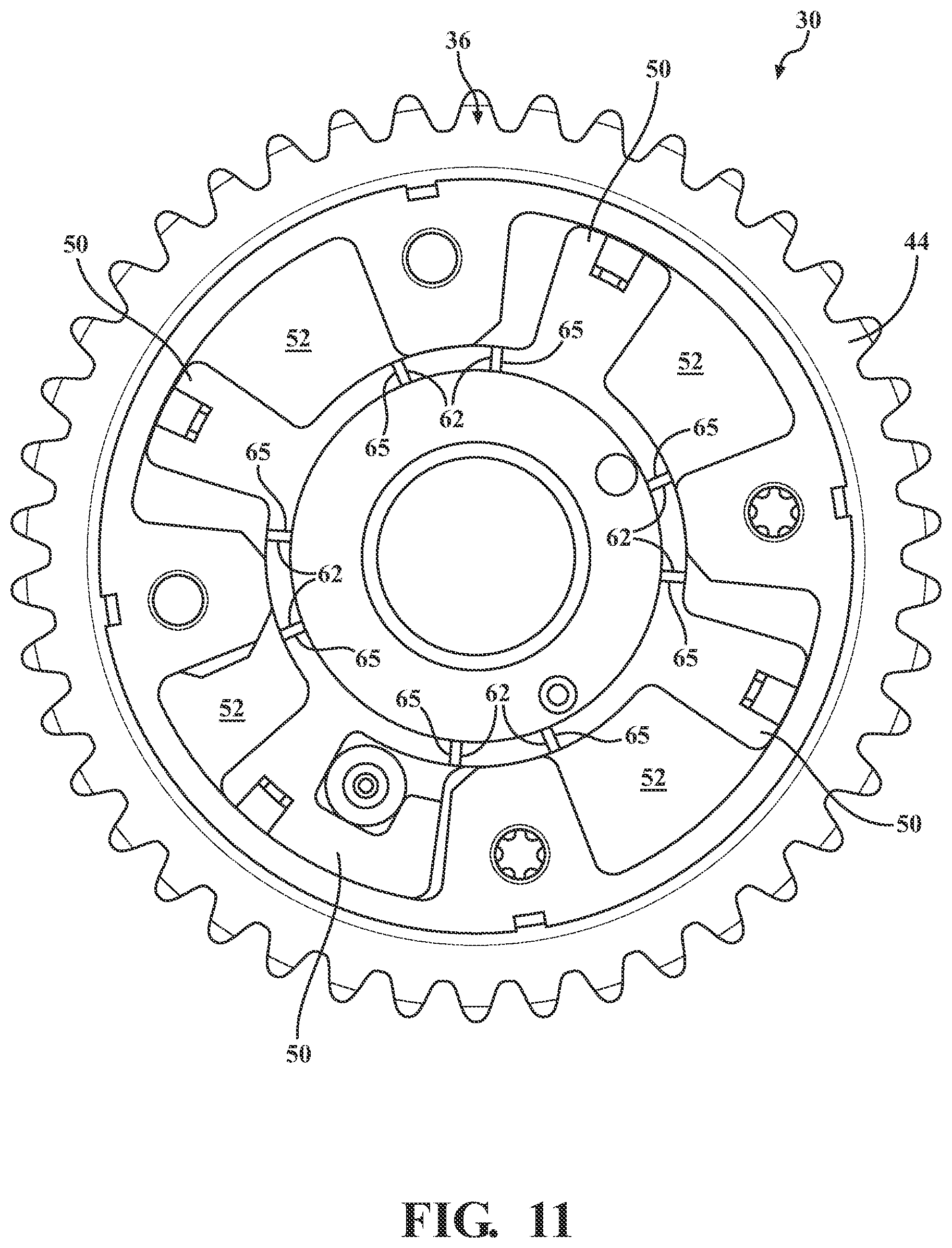 Patent US12338753 Figure 11 – Variable cam timing phaser