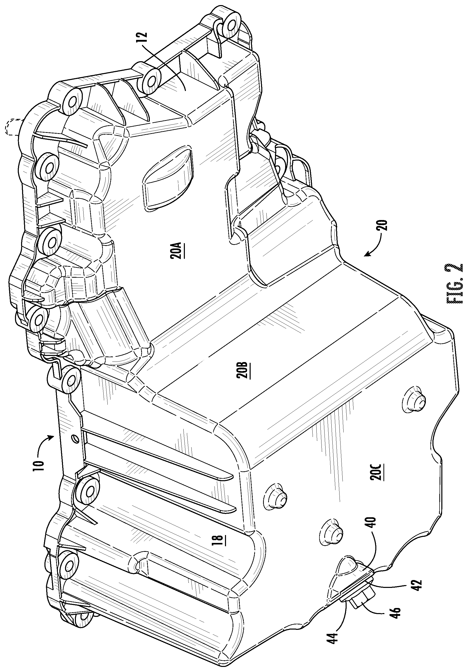 Patent US12338754 Figure 2 – Engine oil pan