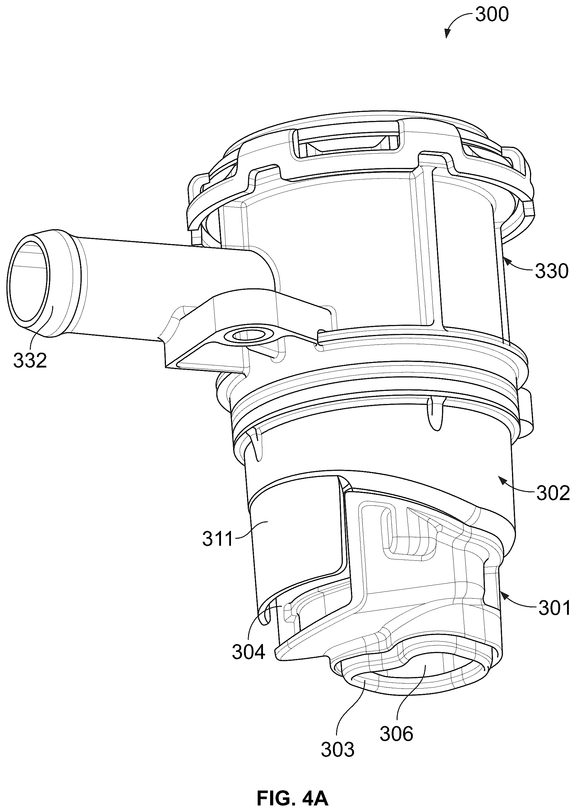 Patent US12338755 Figure 4 – Compressed gas assisted inertial impactor with elastomeric nozzles