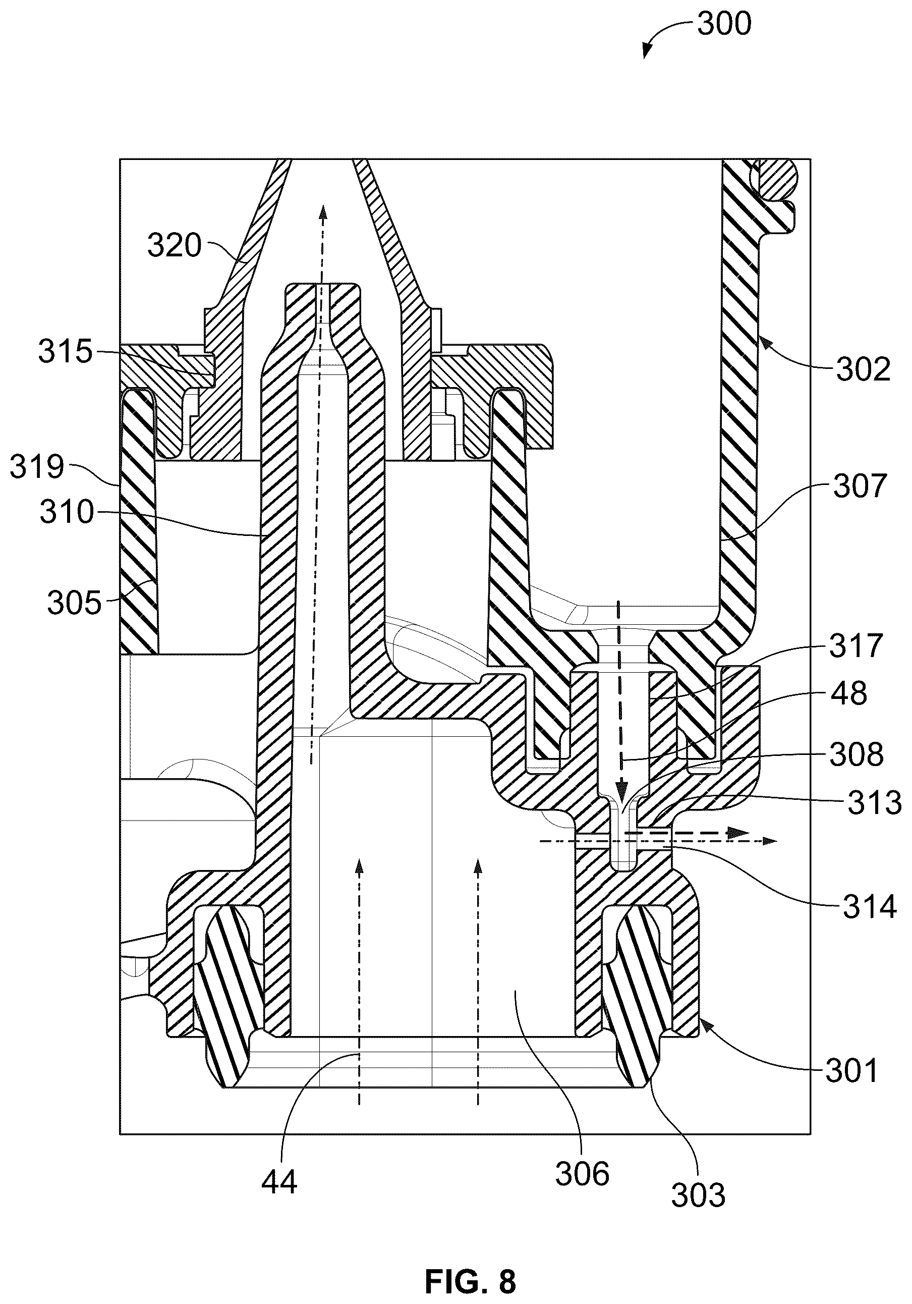 Patent US12338755 Figure 9 – Compressed gas assisted inertial impactor with elastomeric nozzles