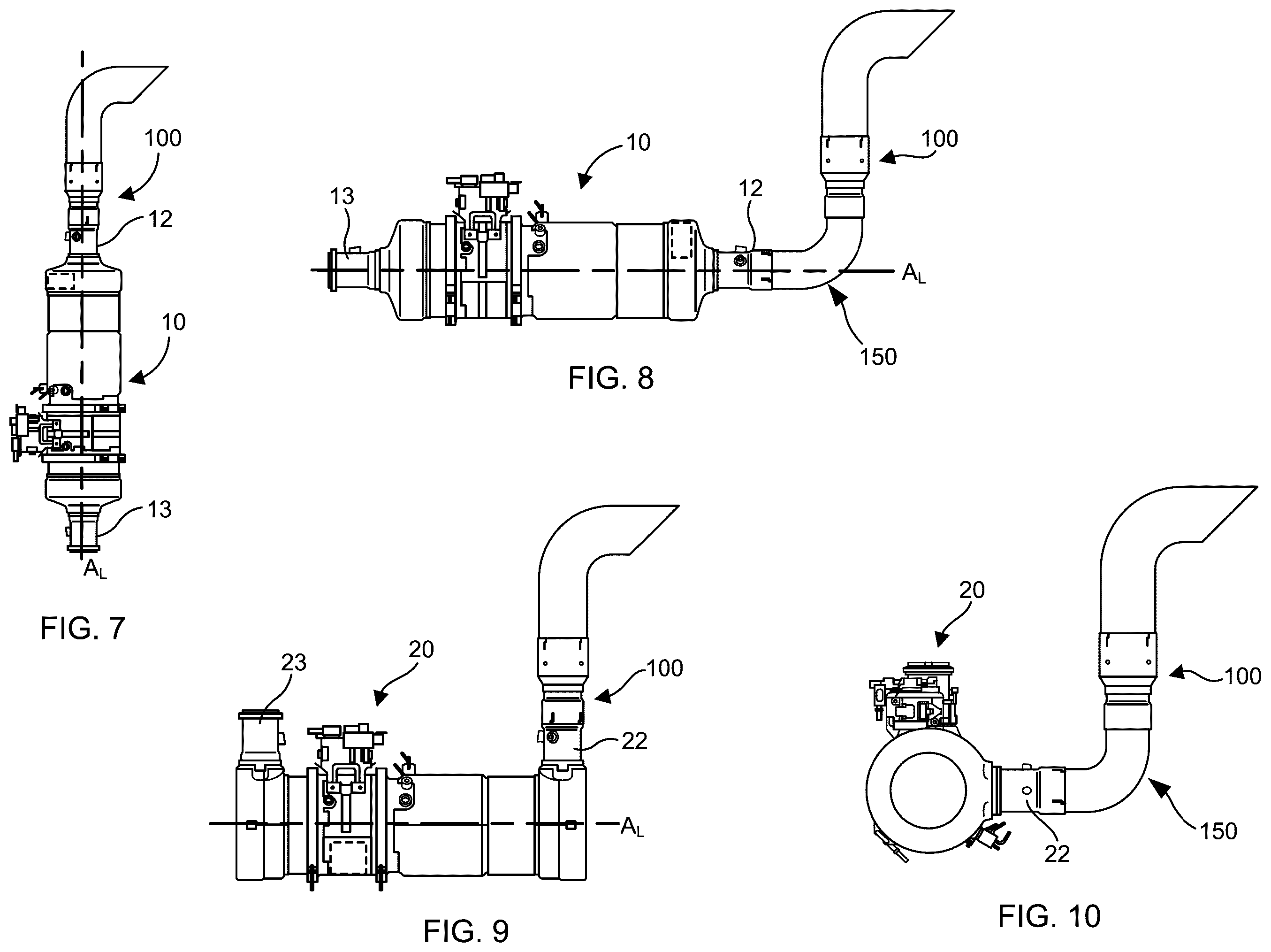 Patent US12338756 Figure 3 – Water drainage assemblies for aftertreatment systems