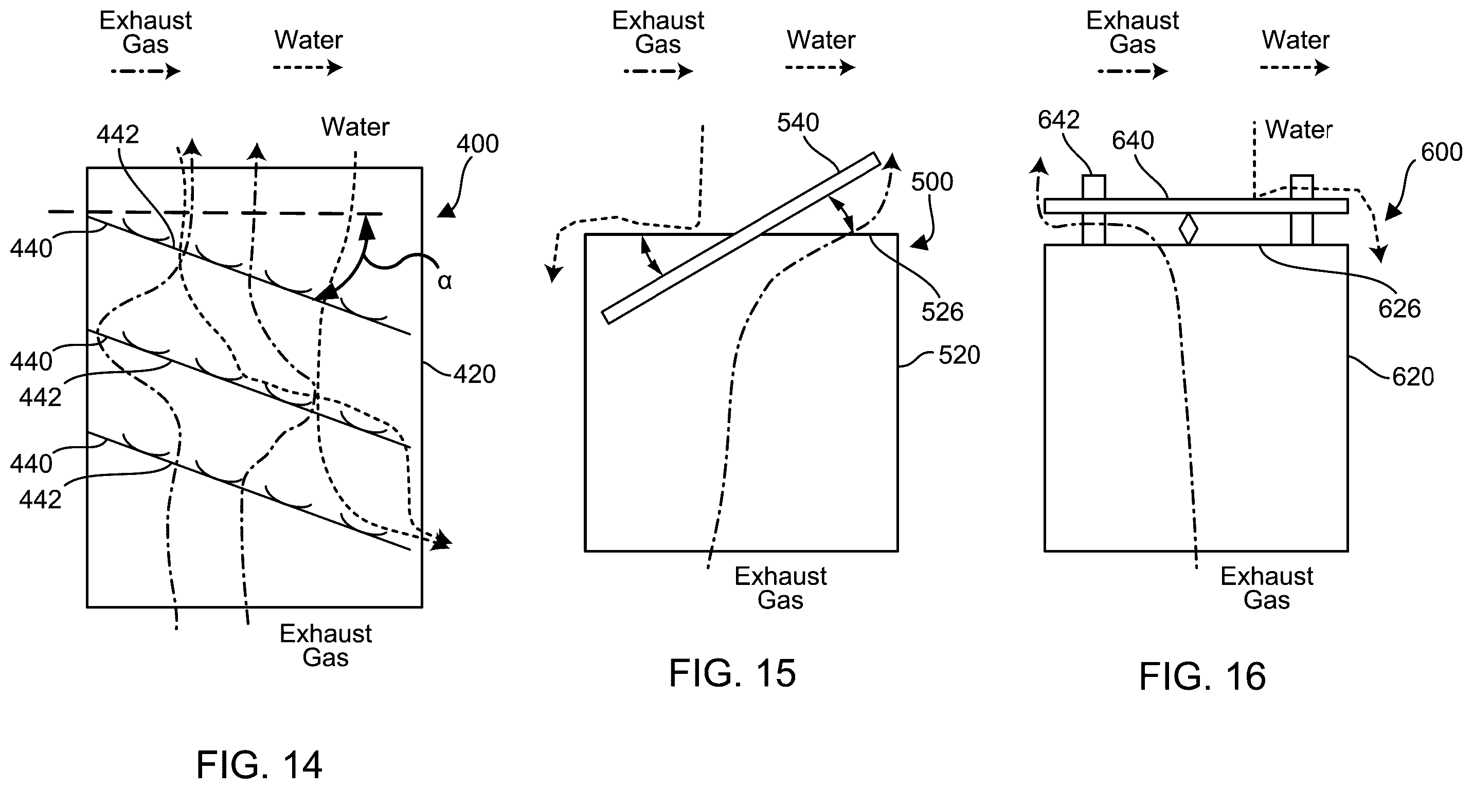 Patent US12338756 Figure 5 – Water drainage assemblies for aftertreatment systems