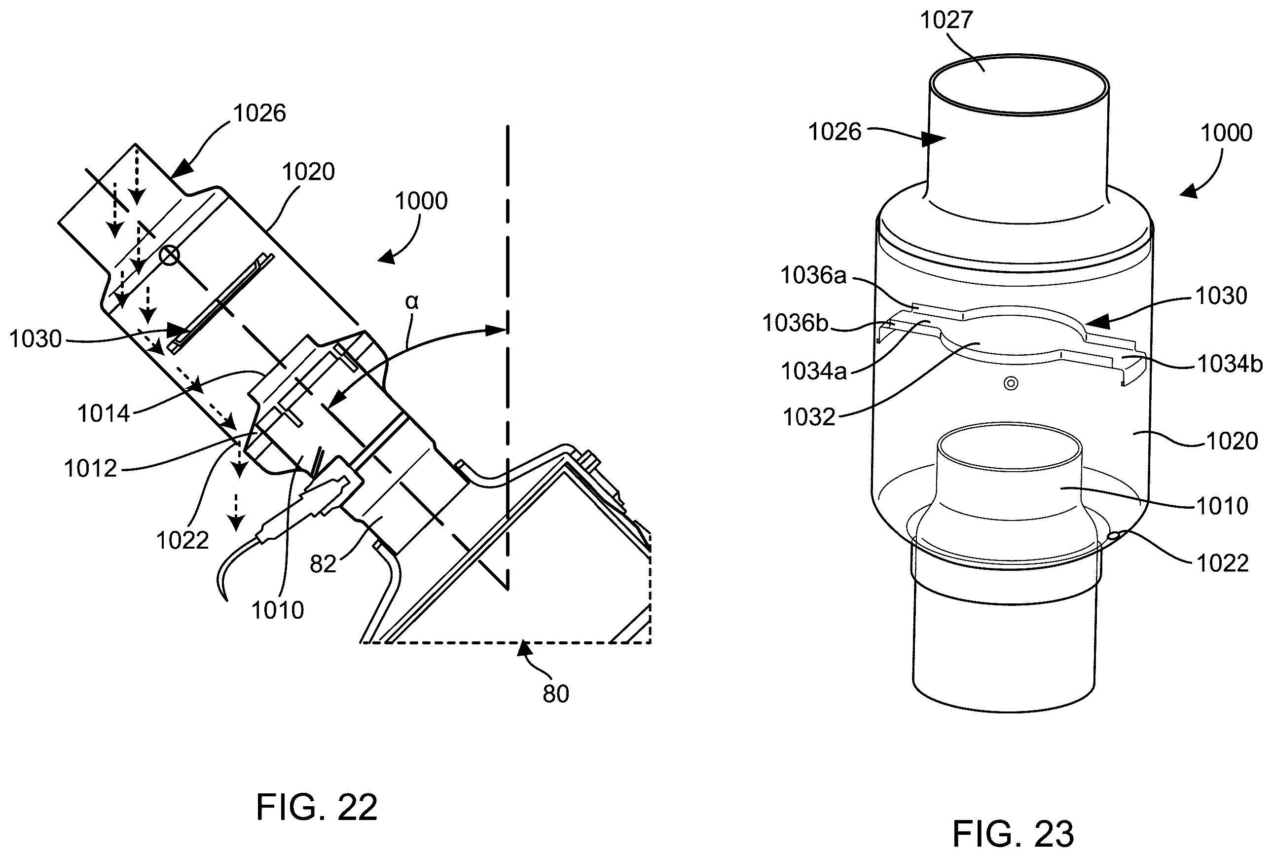 Patent US12338756 Figure 8 – Water drainage assemblies for aftertreatment systems