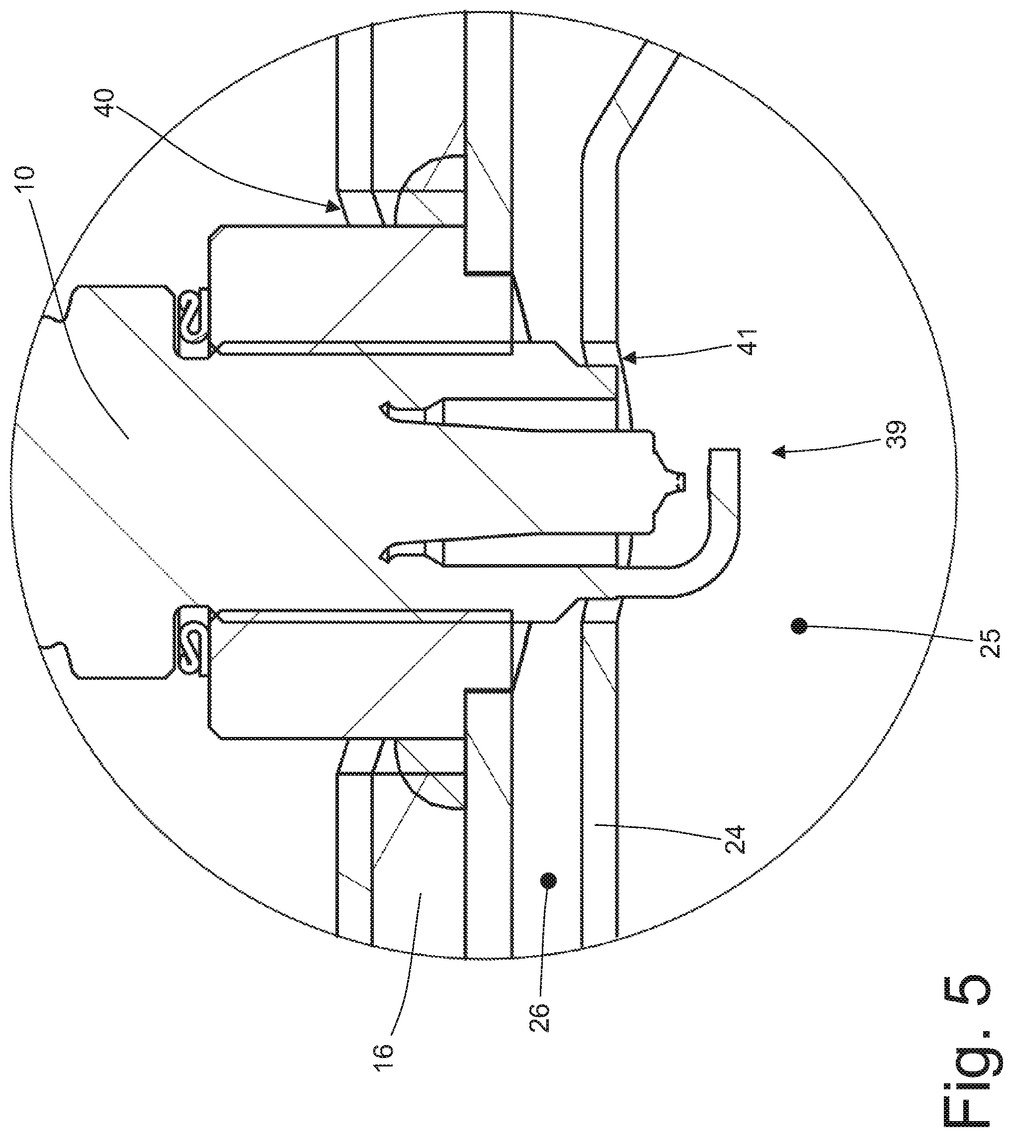 Patent US12338761 Figure 5 – Heating device for an exhaust system of an internal combustion engine