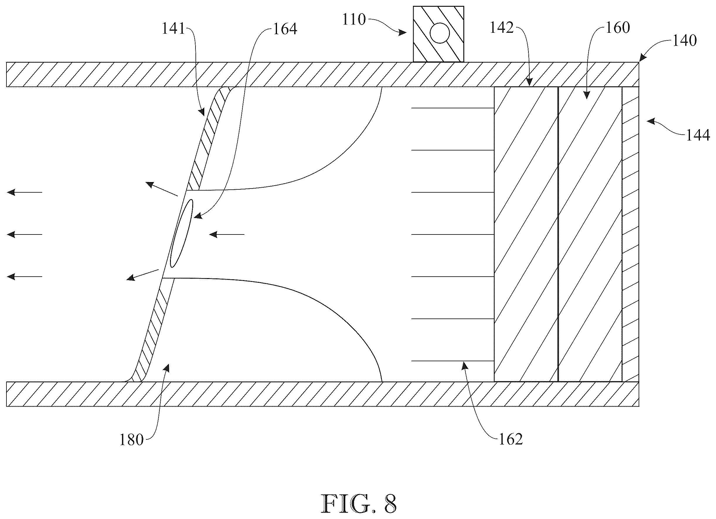 Patent US12338764 Figure 8 – Hybrid combustion-electric generator