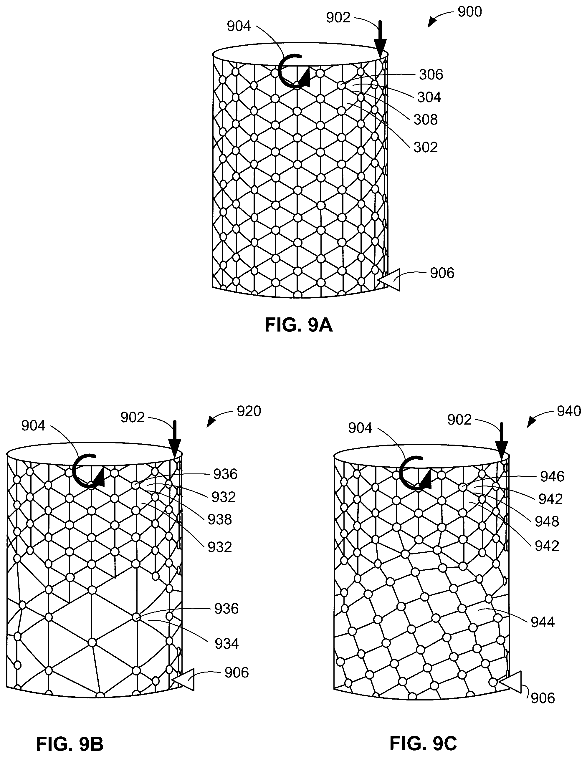 Patent US12338771 Figure 10 – Unit cell structures including stiffening patterns