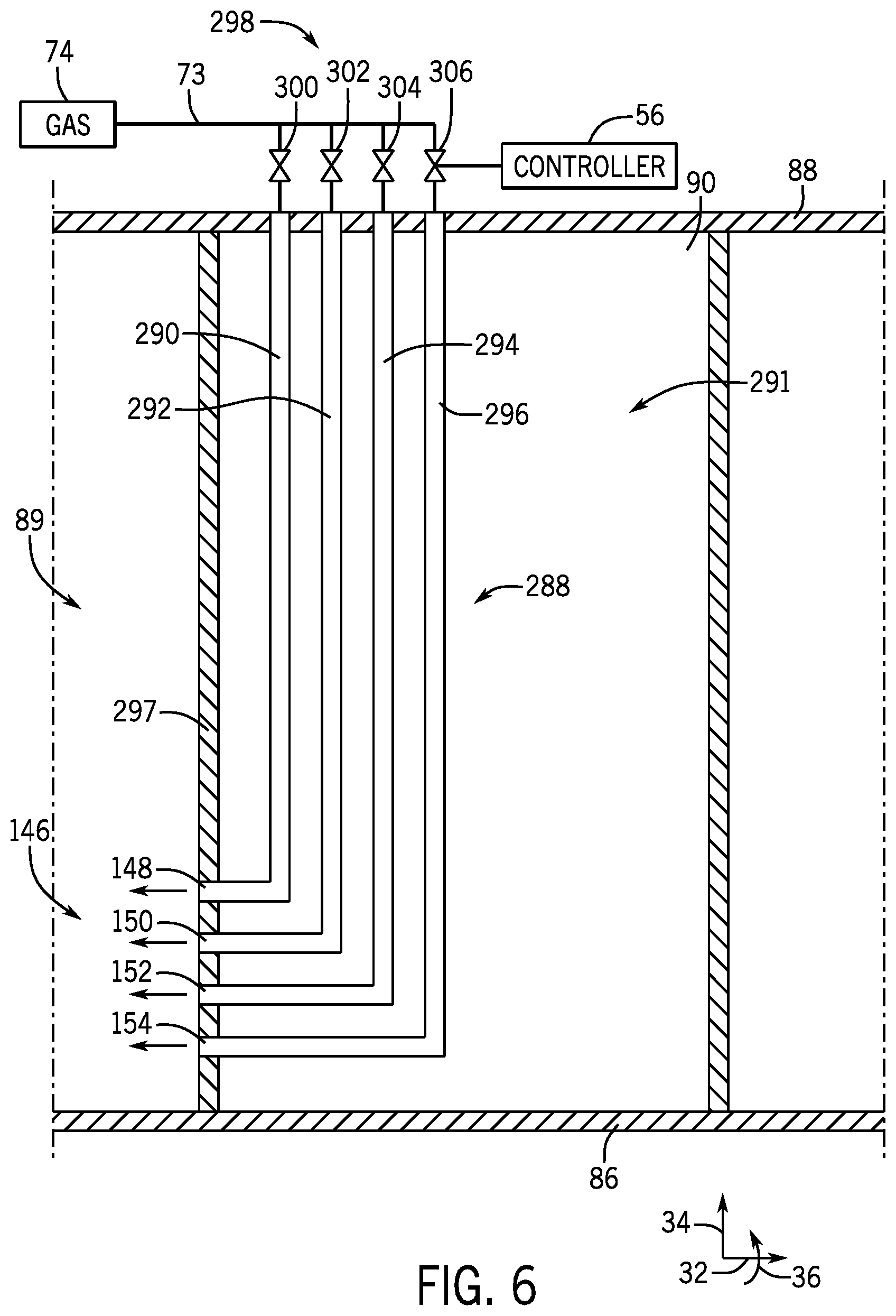 Patent US12338776 Figure 5 – Fluid injection system and method for mitigating rotating stall in turbine engine