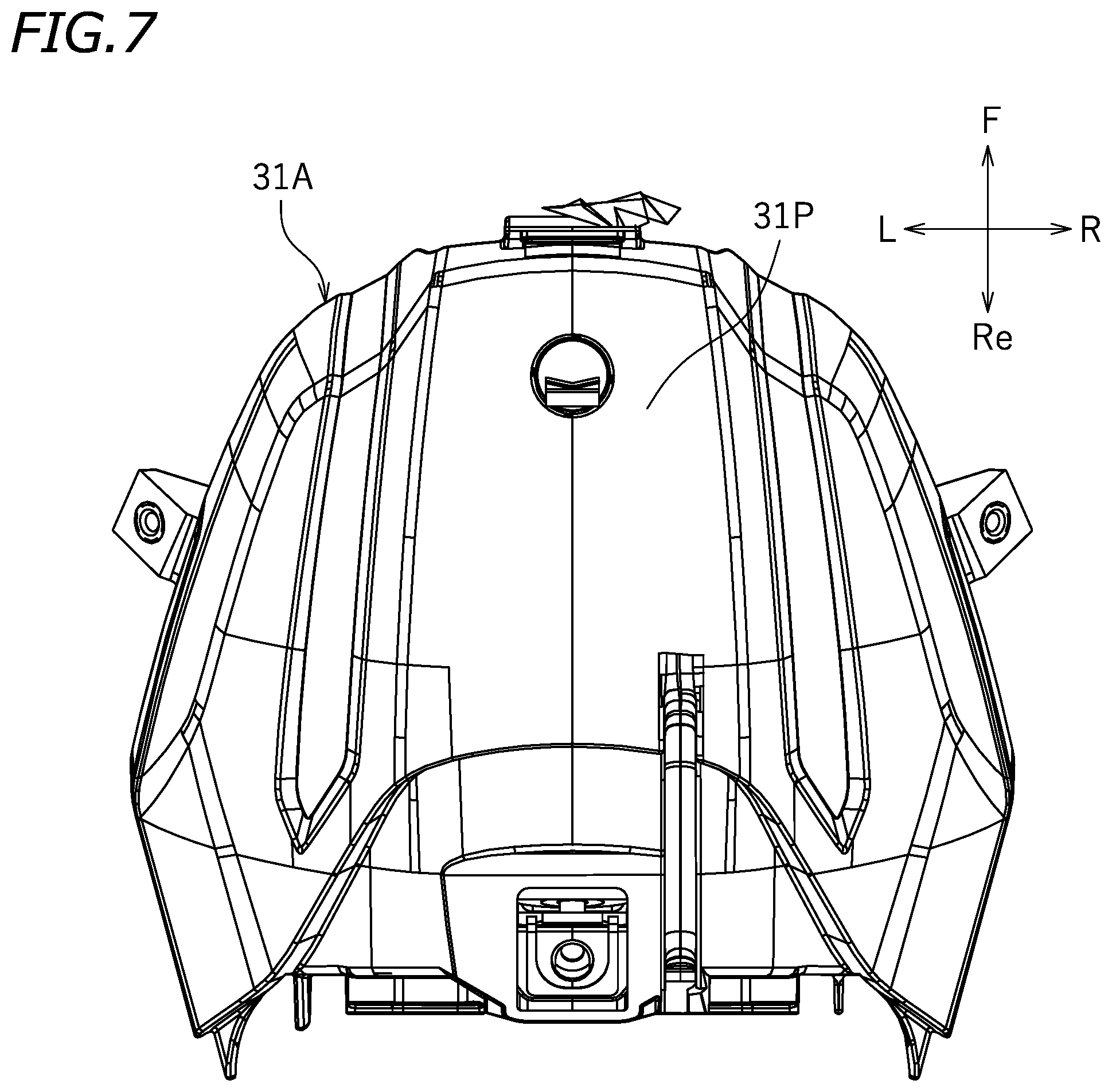 Patent US12338782 Figure 7 – Air cleaner and straddled vehicle including the same