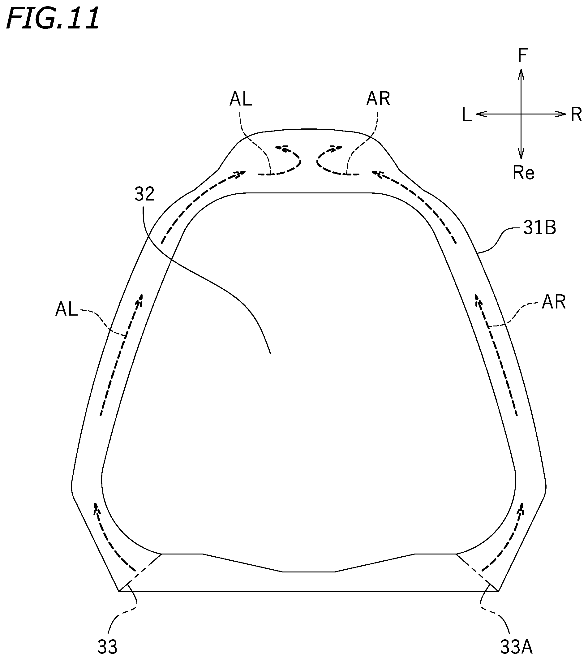 Patent US12338782 Figure 11 – Air cleaner and straddled vehicle including the same