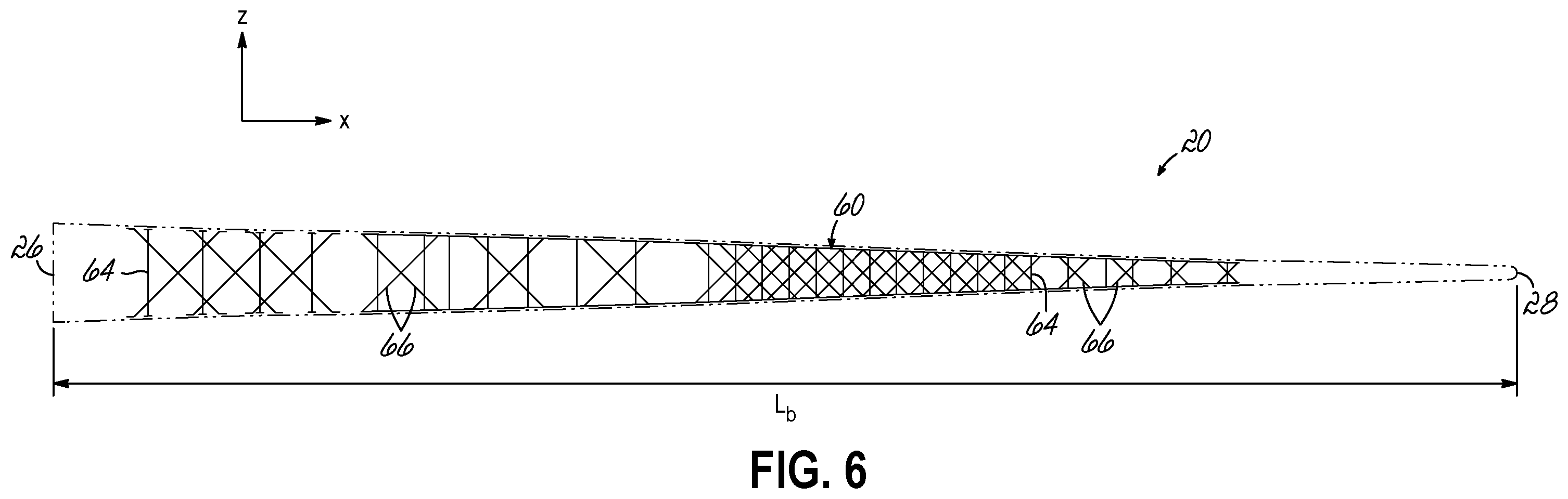 Patent US12338787 Figure 6 – Shear web for a wind turbine blade and method of making same