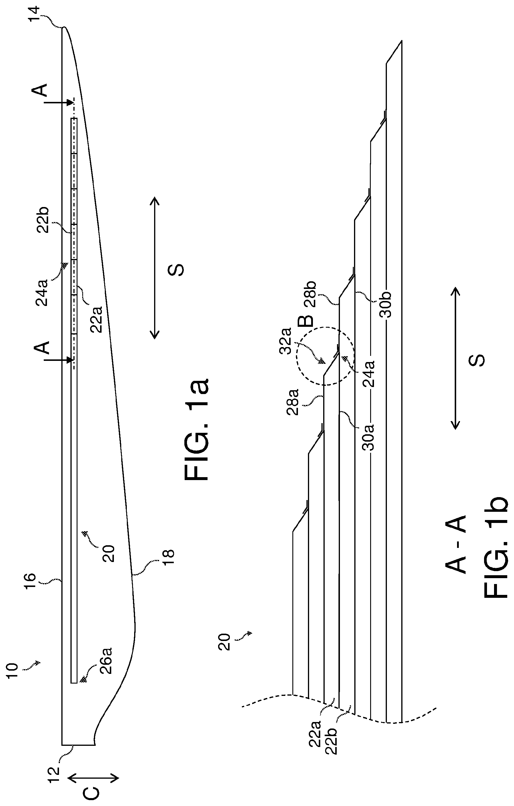 Patent US12338788 Figure 1 – Wind turbine blade