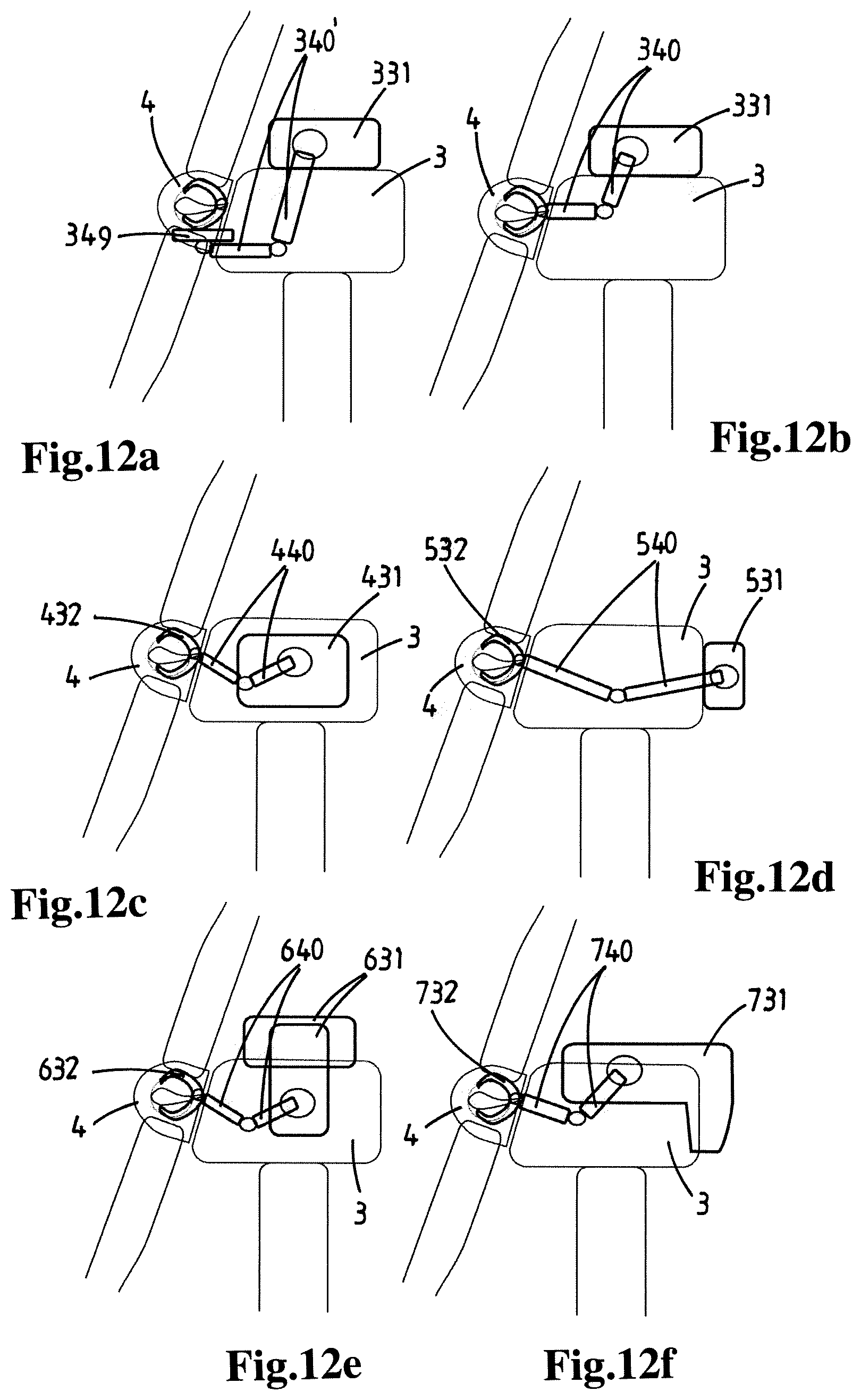 Patent US12338789 Figure 13 – Installation of a rotor blade in horizontal orientation to the hub of a horizontal axis offshore wind turbine that is located offshore