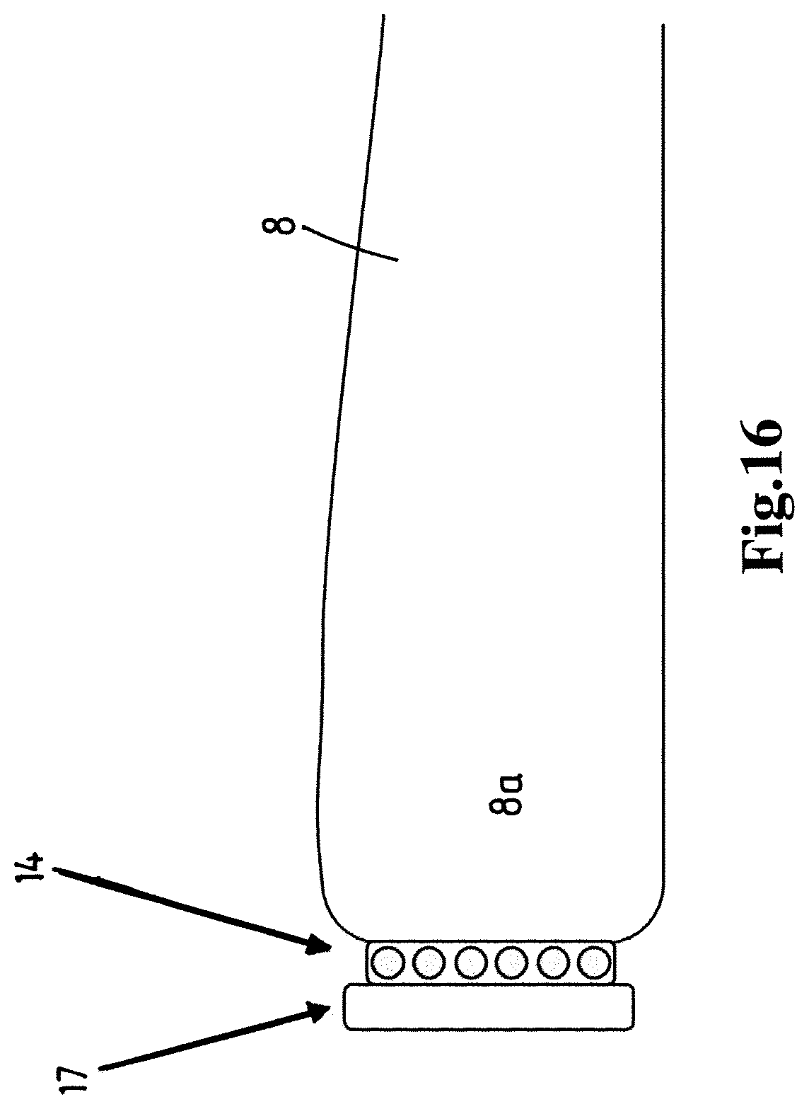 Patent US12338789 Figure 17 – Installation of a rotor blade in horizontal orientation to the hub of a horizontal axis offshore wind turbine that is located offshore