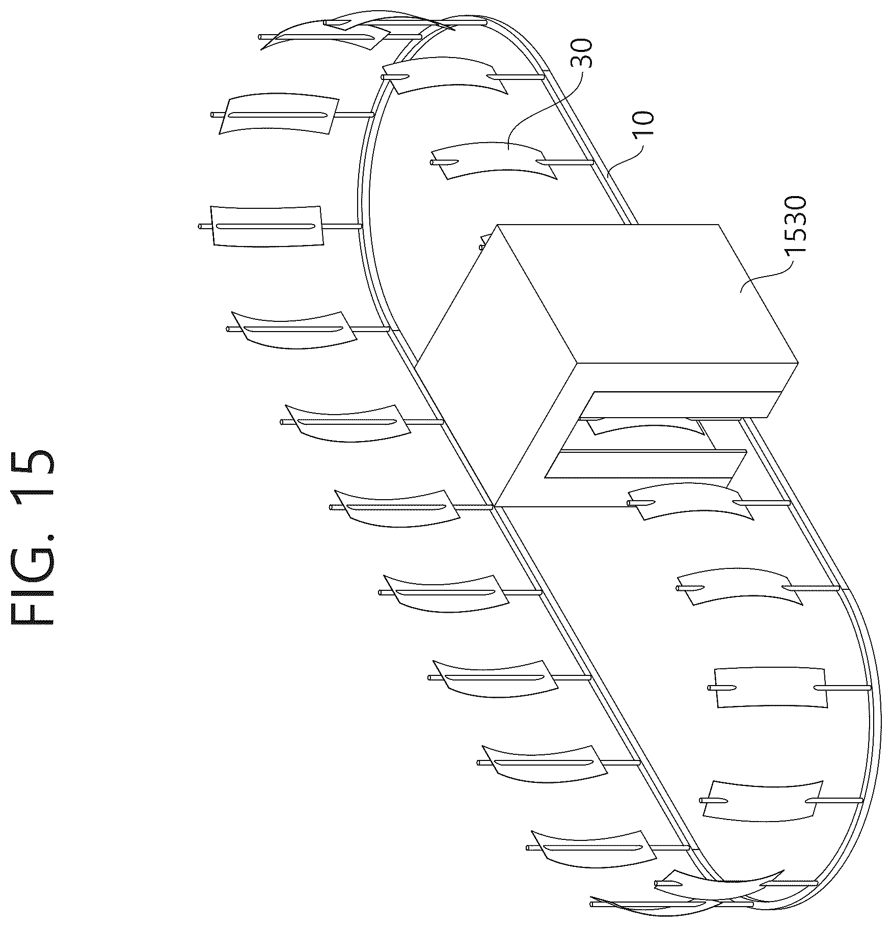 Patent US12338793 Figure 15 – Wind power generation system using moving body