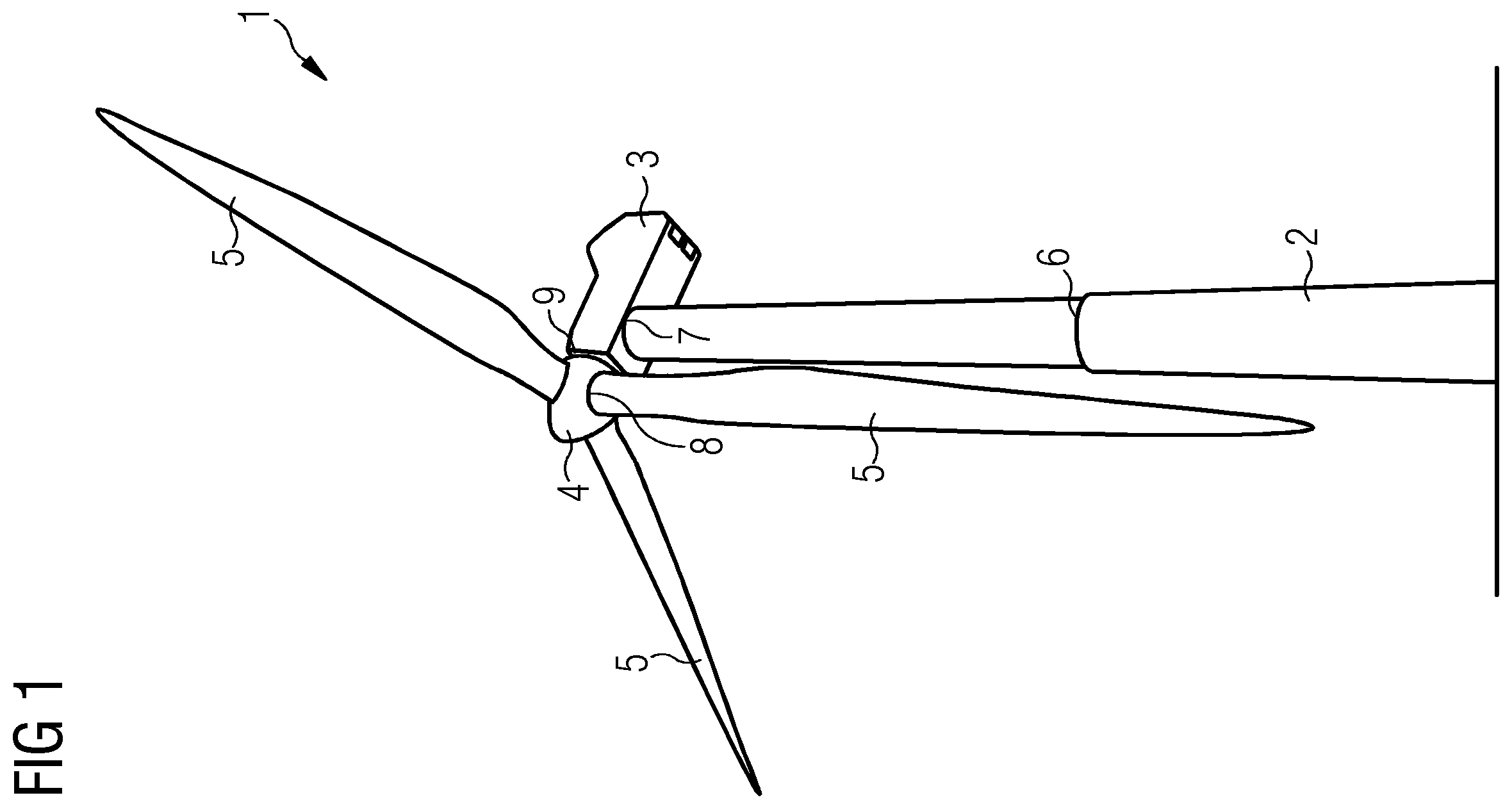 Patent US12338799 Figure 1 – System for repositioning two components of a wind turbine with respect to each other