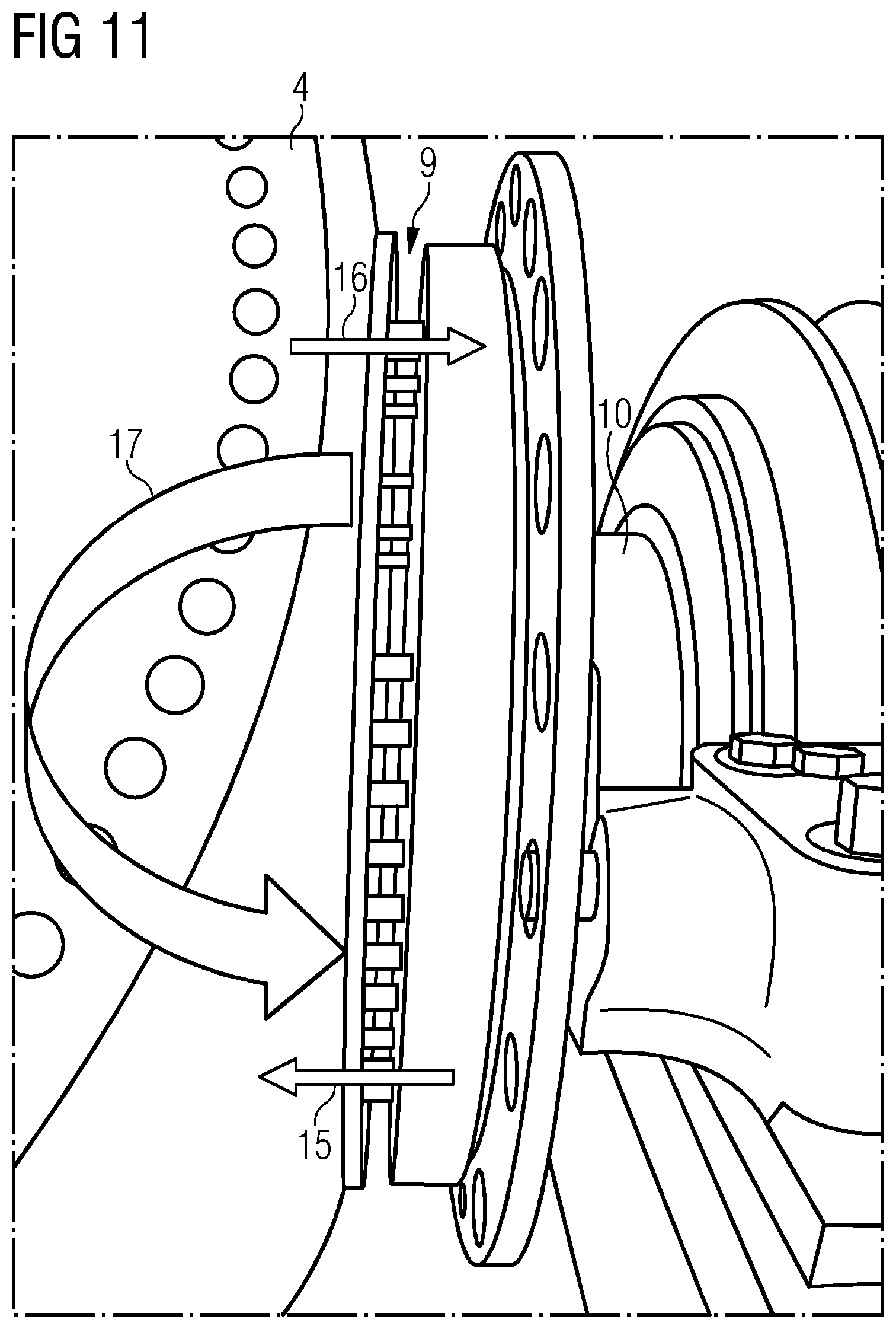 Patent US12338799 Figure 10 – System for repositioning two components of a wind turbine with respect to each other