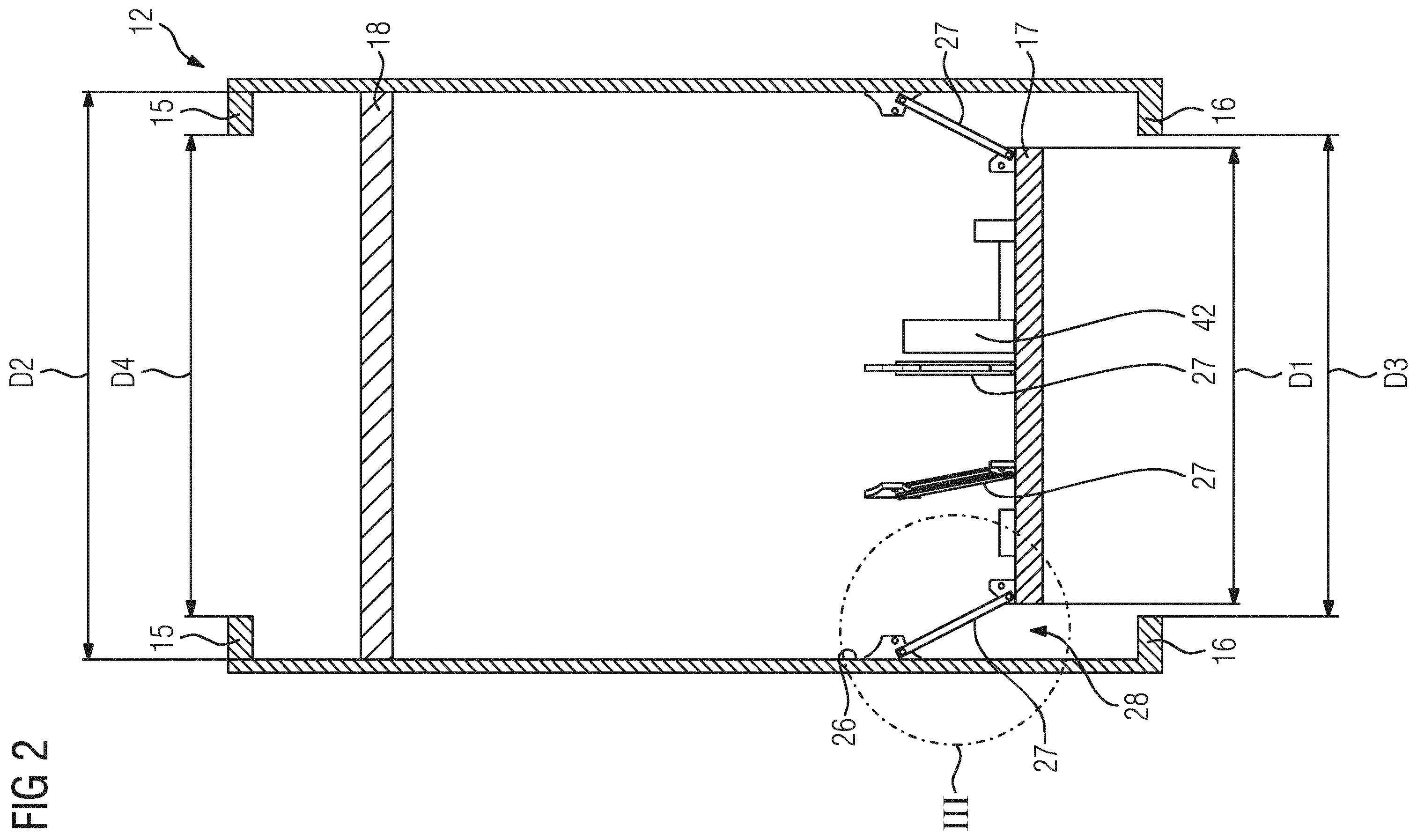Patent US12338800 Figure 2 – Wind turbine and method for mounting a platform to a wall portion of a wind turbine