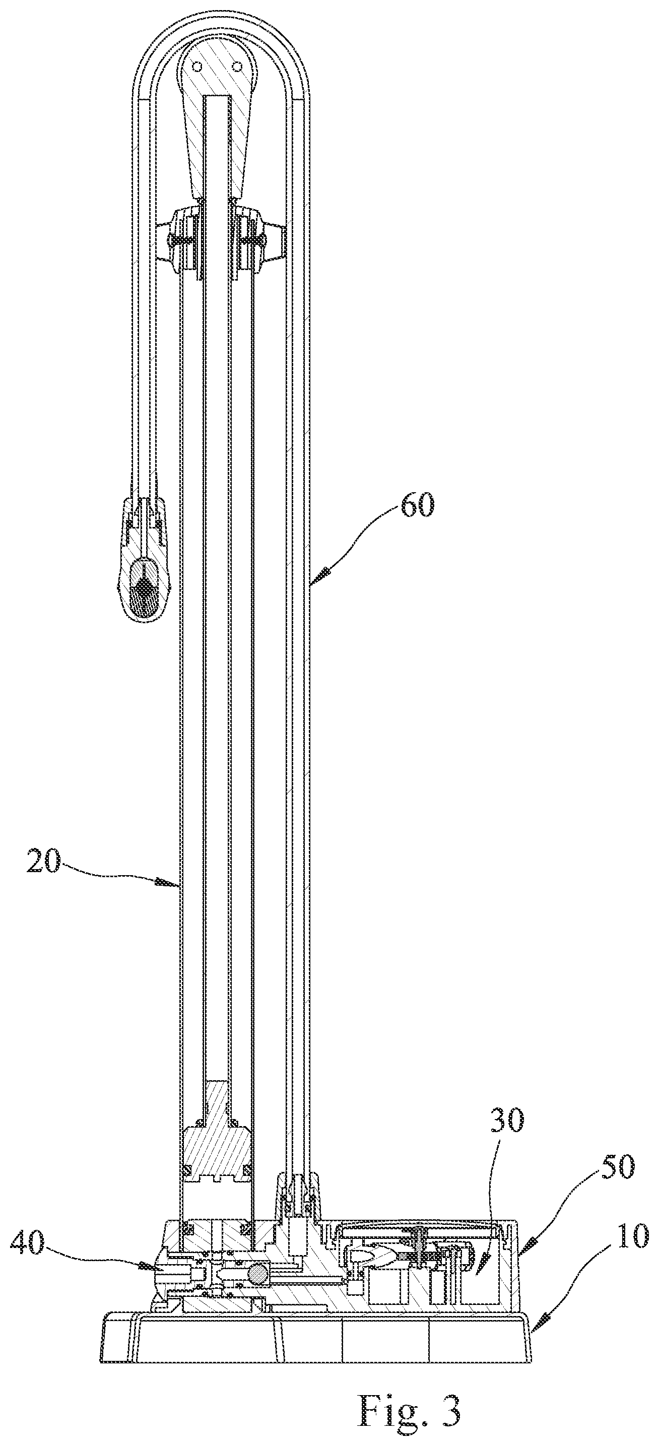 Patent US12338806 Figure 3 – Easy-to-assemble floor pump