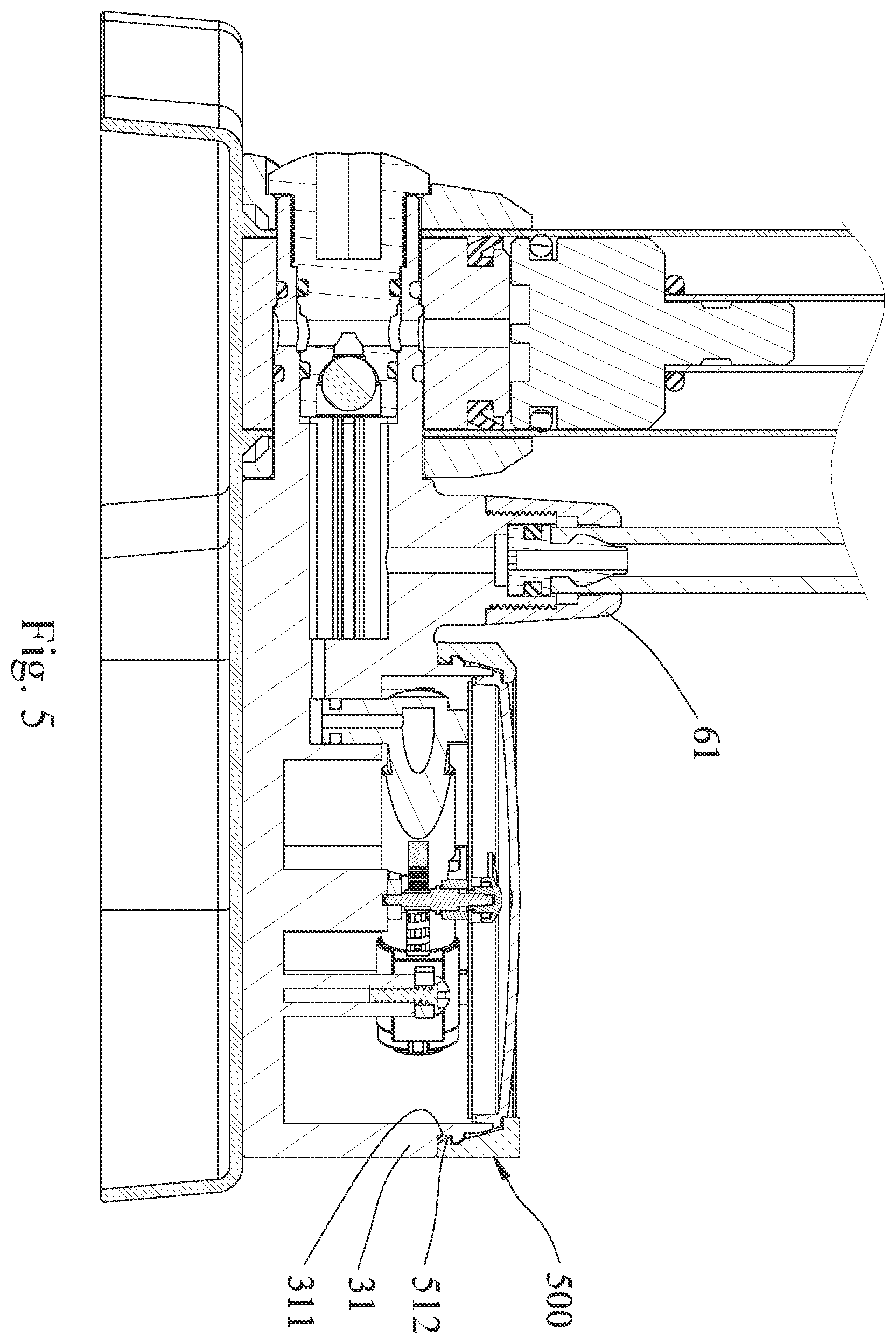 Patent US12338806 Figure 5 – Easy-to-assemble floor pump