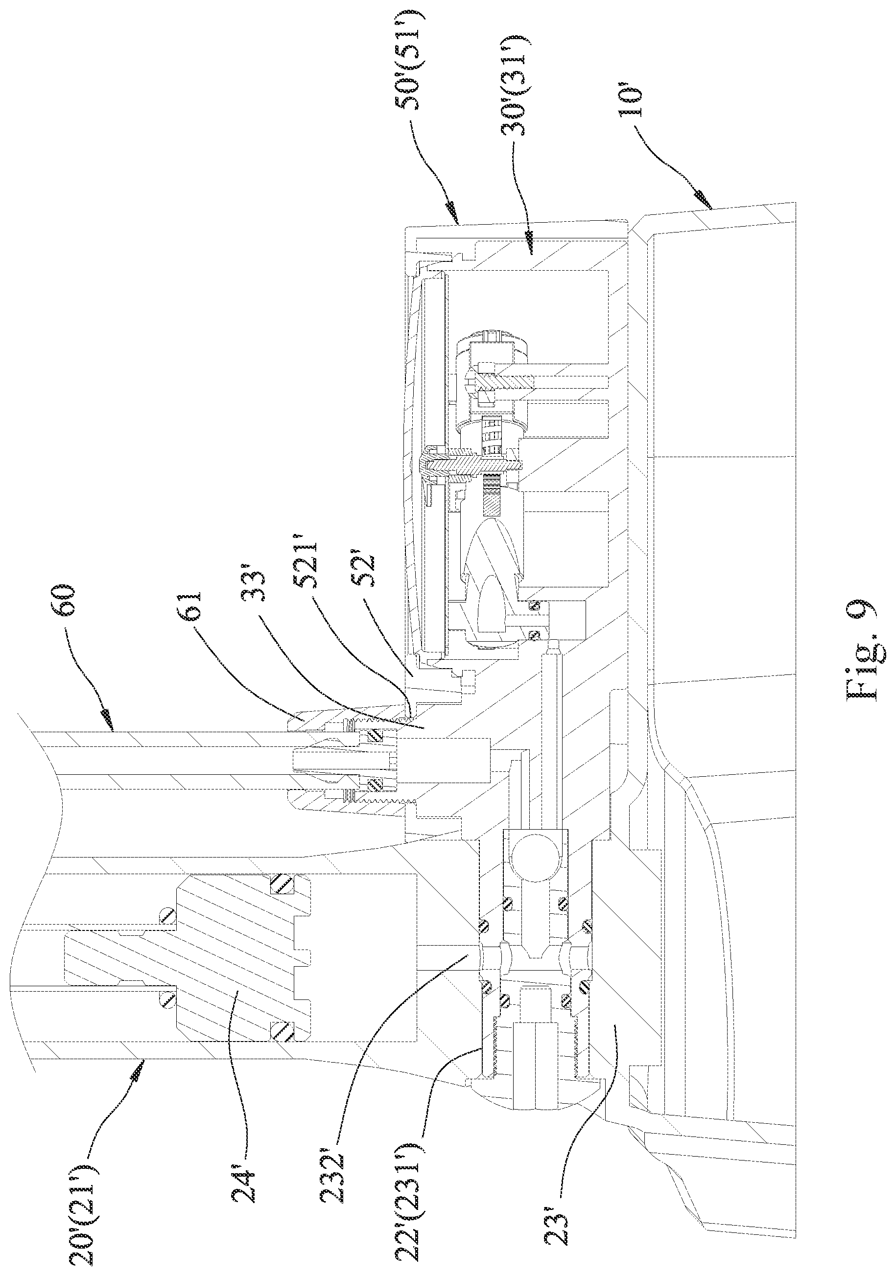 Patent US12338806 Figure 9 – Easy-to-assemble floor pump
