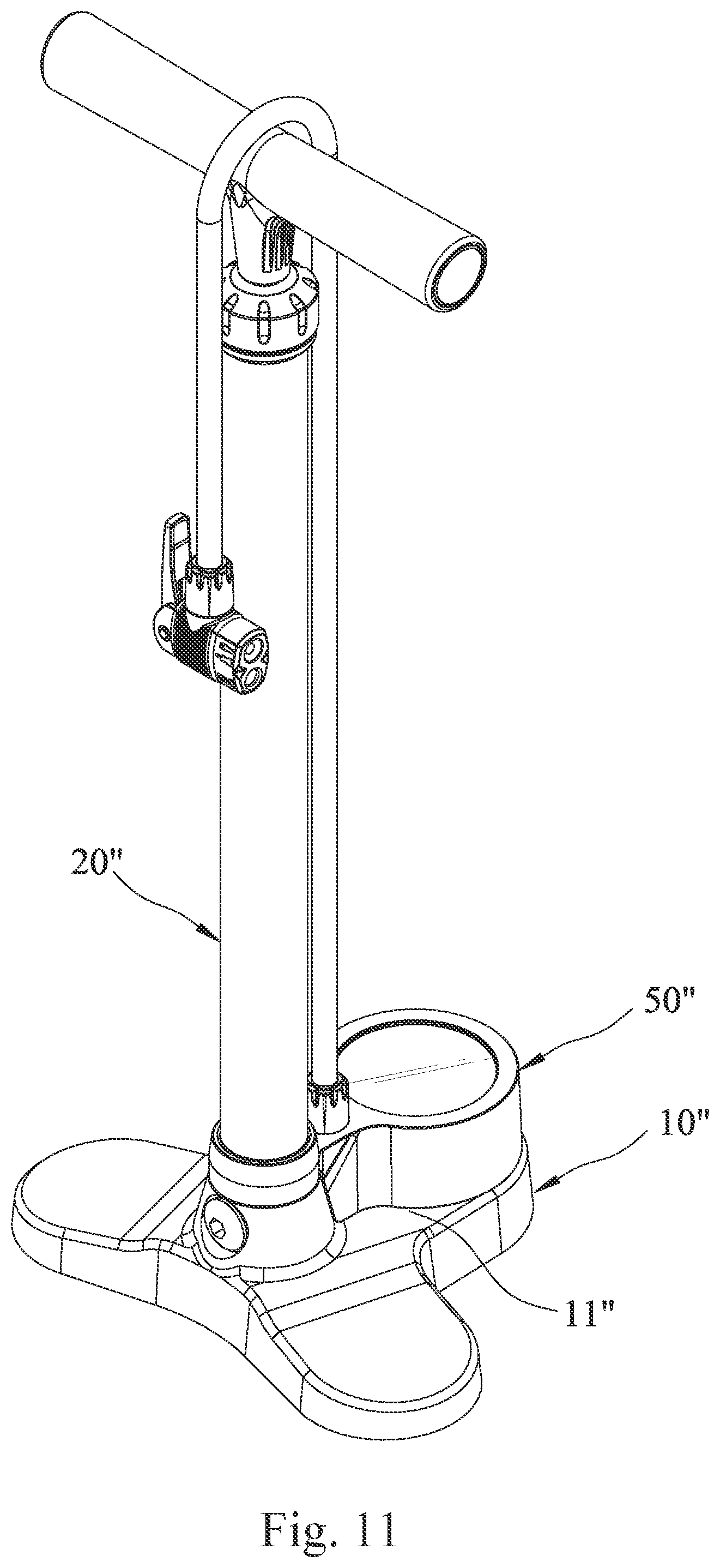 Patent US12338806 Figure 11 – Easy-to-assemble floor pump