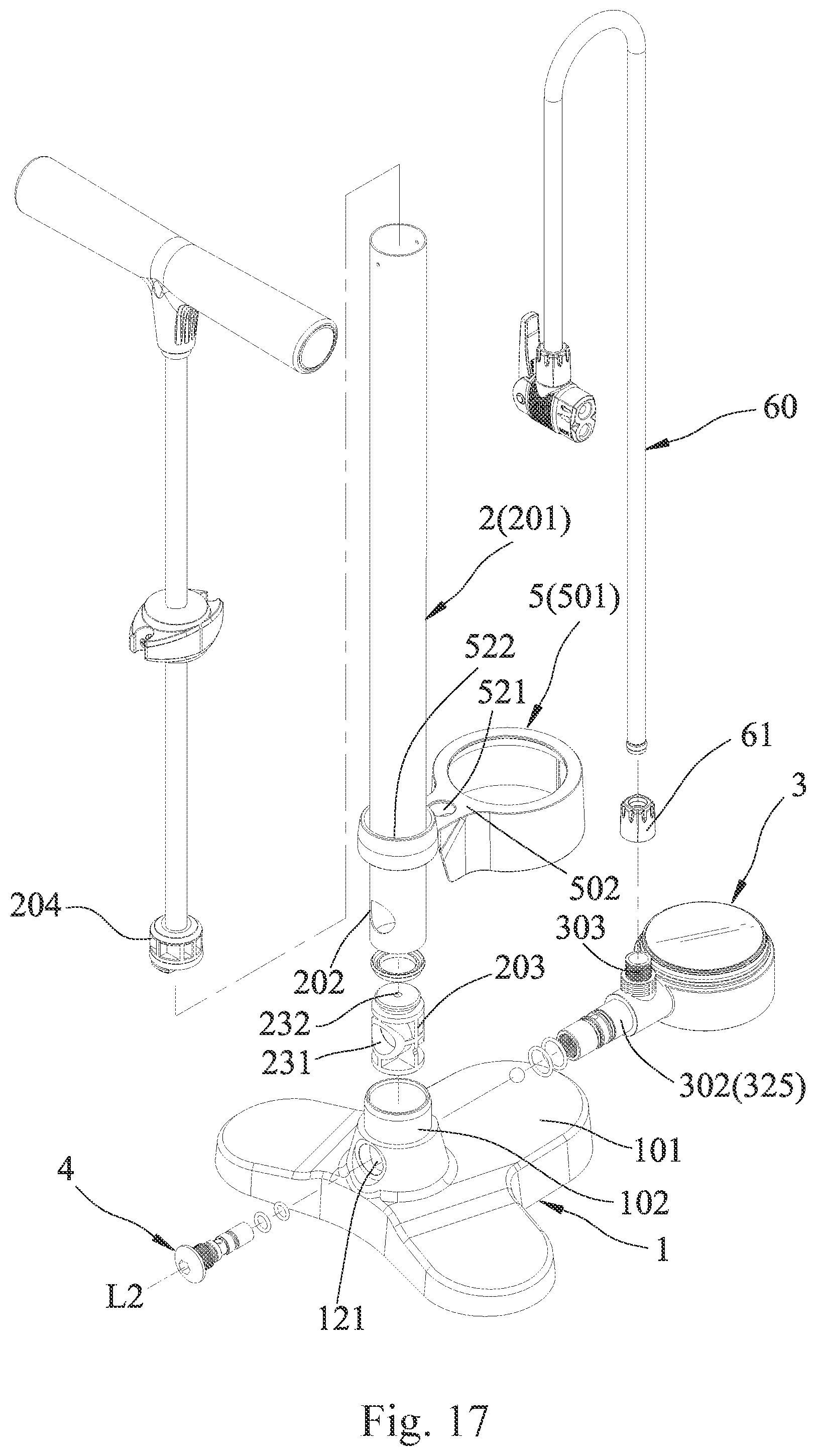 Patent US12338806 Figure 17 – Easy-to-assemble floor pump